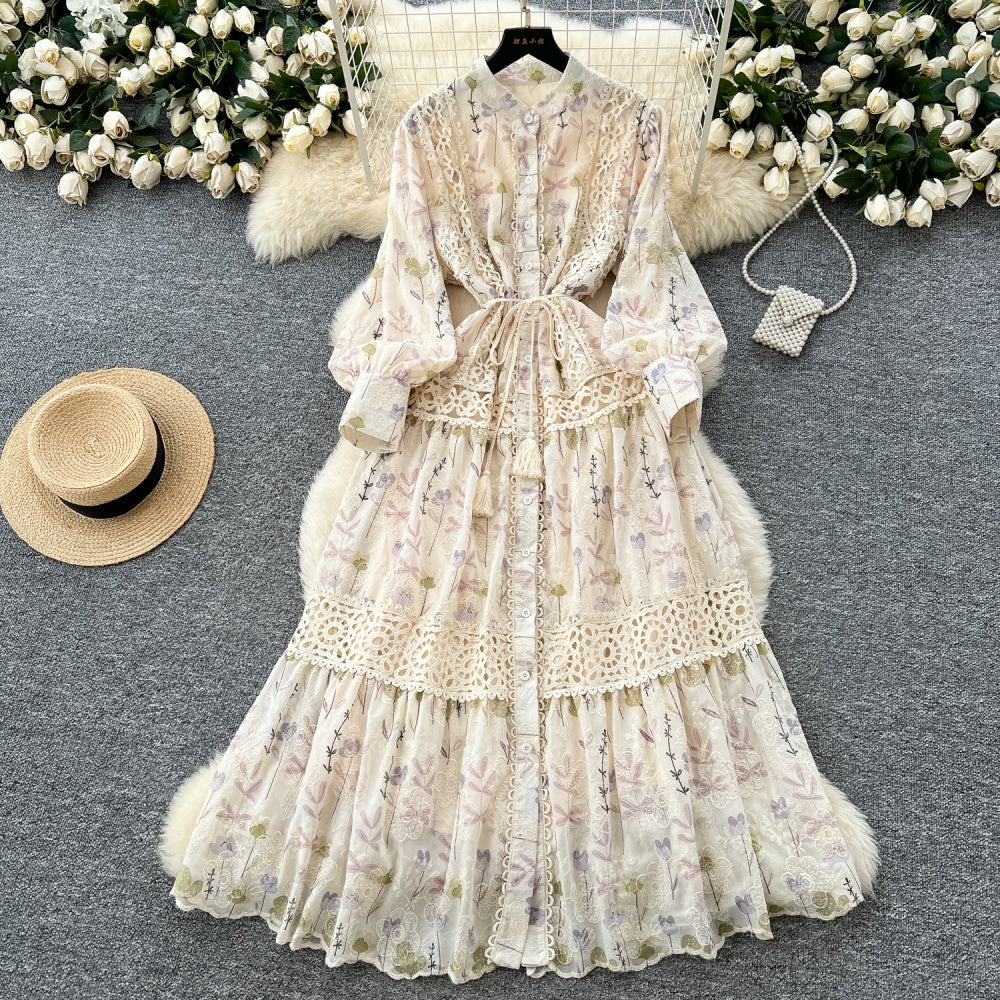 Elianna Embroidery Luxe Maxi Dress - Image 3