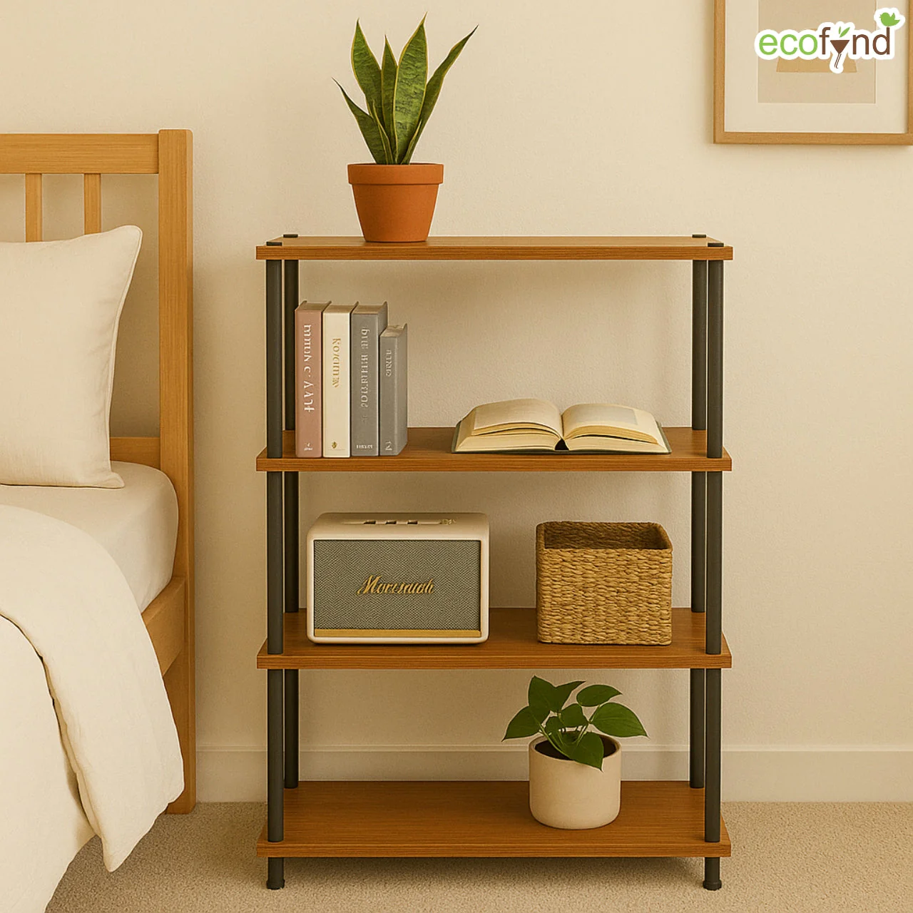 Elio 4-Tier Plant Stand – Space-Saving Vertical Shelf for Balcony & Indoors - Image 6
