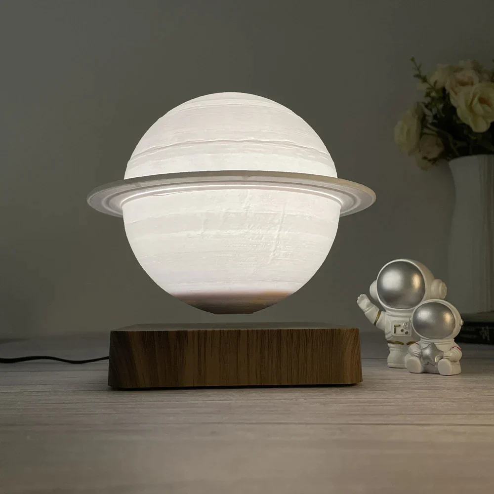 Elysium: 3D Floating Saturn Lamp with Magnetic Levitation, 360° Rotation & Touch-Control LED for Home & Office Décor - Image 6