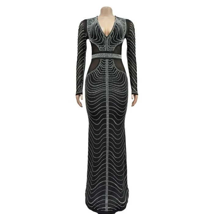 Embellished Gorgeous Party Dress - Image 5