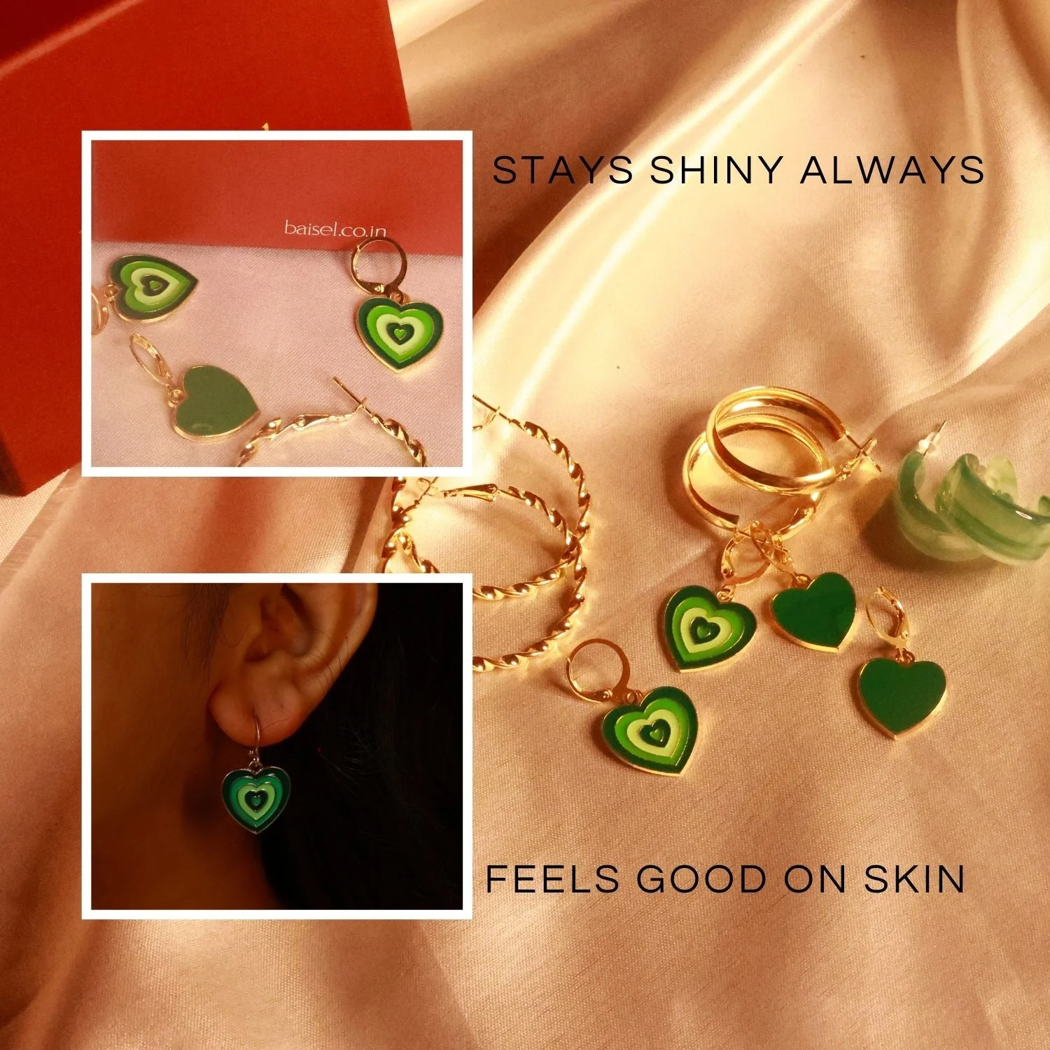 Emerald Heart Charm Set - Image 3