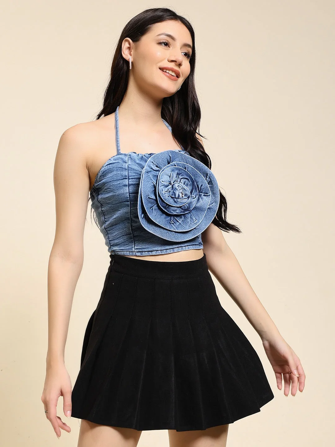 Emily Denim Top