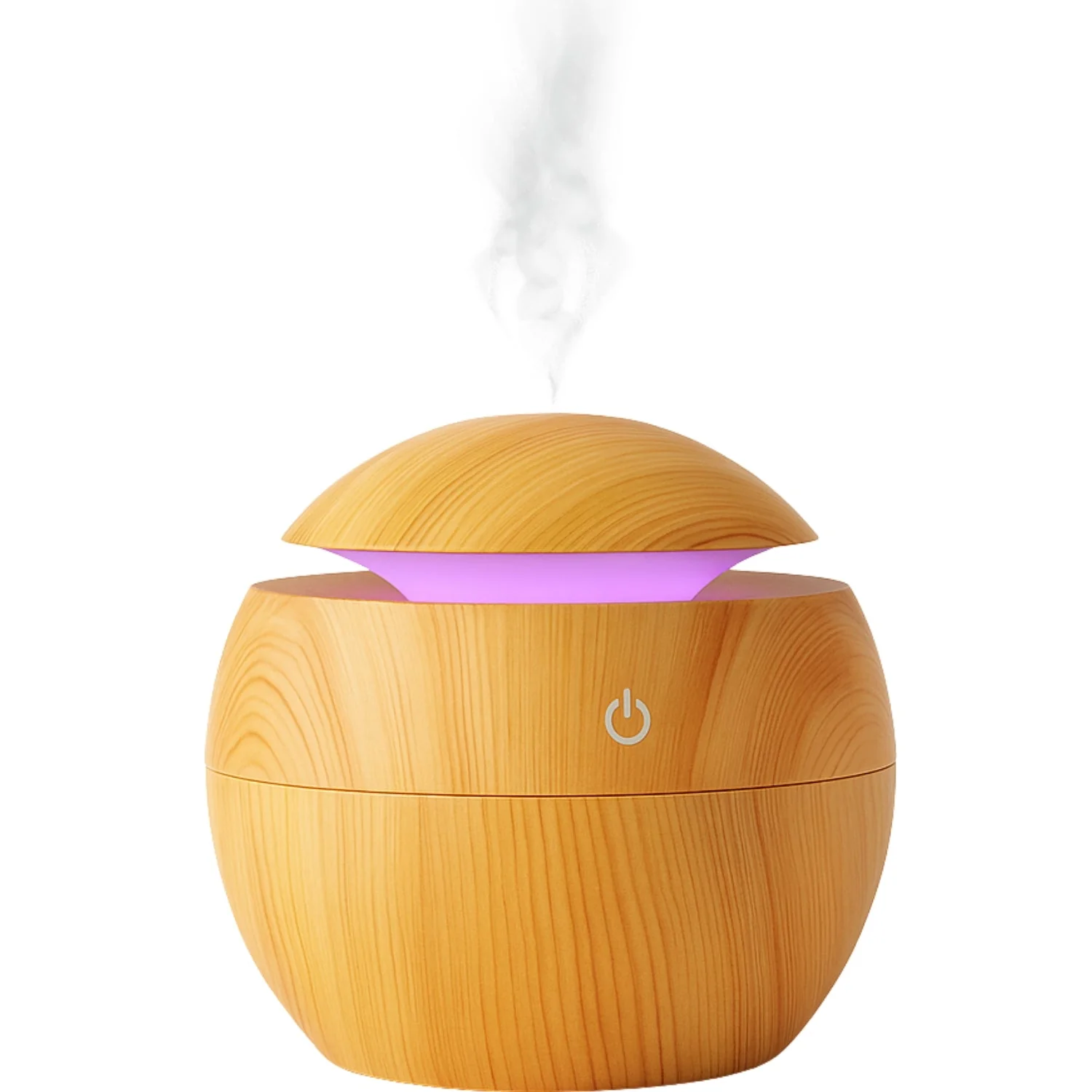 Encasa Wooden Aroma Diffuser & Cool Mist Humidifier | 130ml Capacity | USB Operated | Ultra-Quiet | Ambient Night Light | Ideal for Home & Office - Image 13