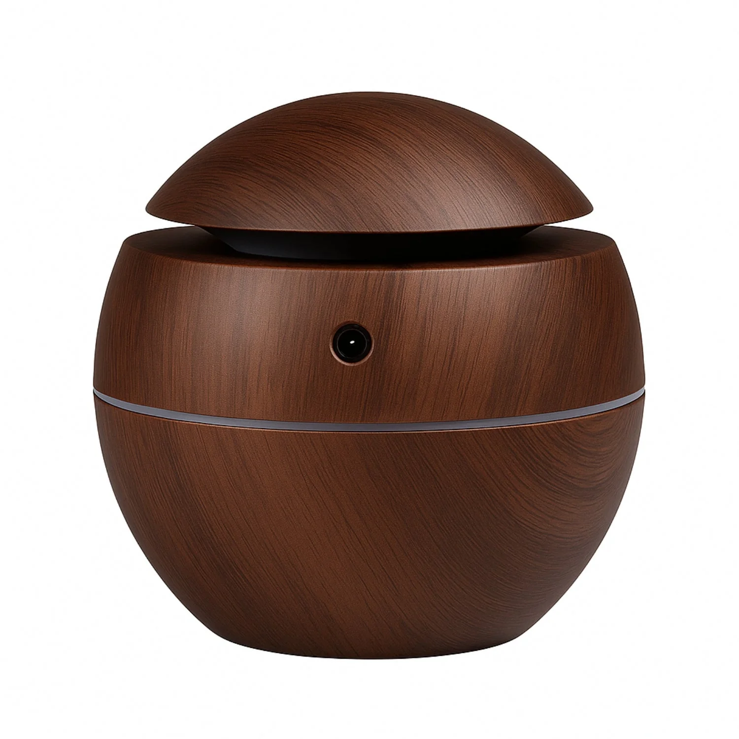 Encasa Wooden Aroma Diffuser & Cool Mist Humidifier | 130ml Capacity | USB Operated | Ultra-Quiet | Ambient Night Light | Ideal for Home & Office - Image 3