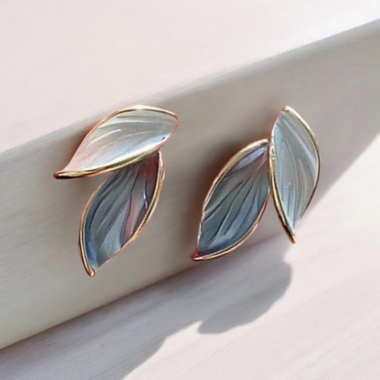 Enchanted Leaf Charms Stud Earring - Image 6