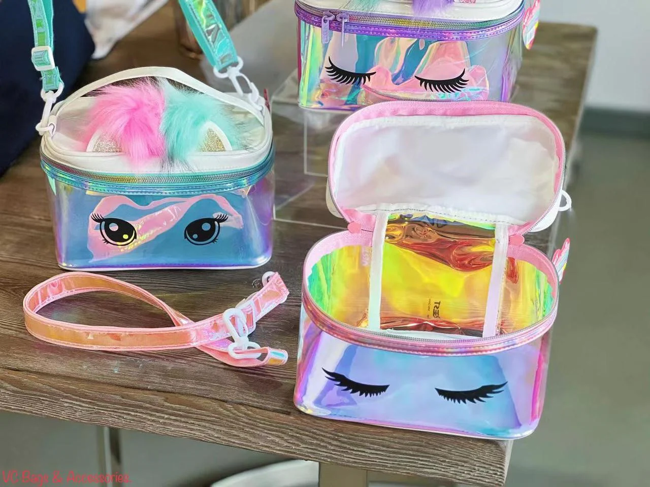 Enchanting Unicorn Holographic Multipurpose Bag with Adjustable Strap and Handle - Image 2