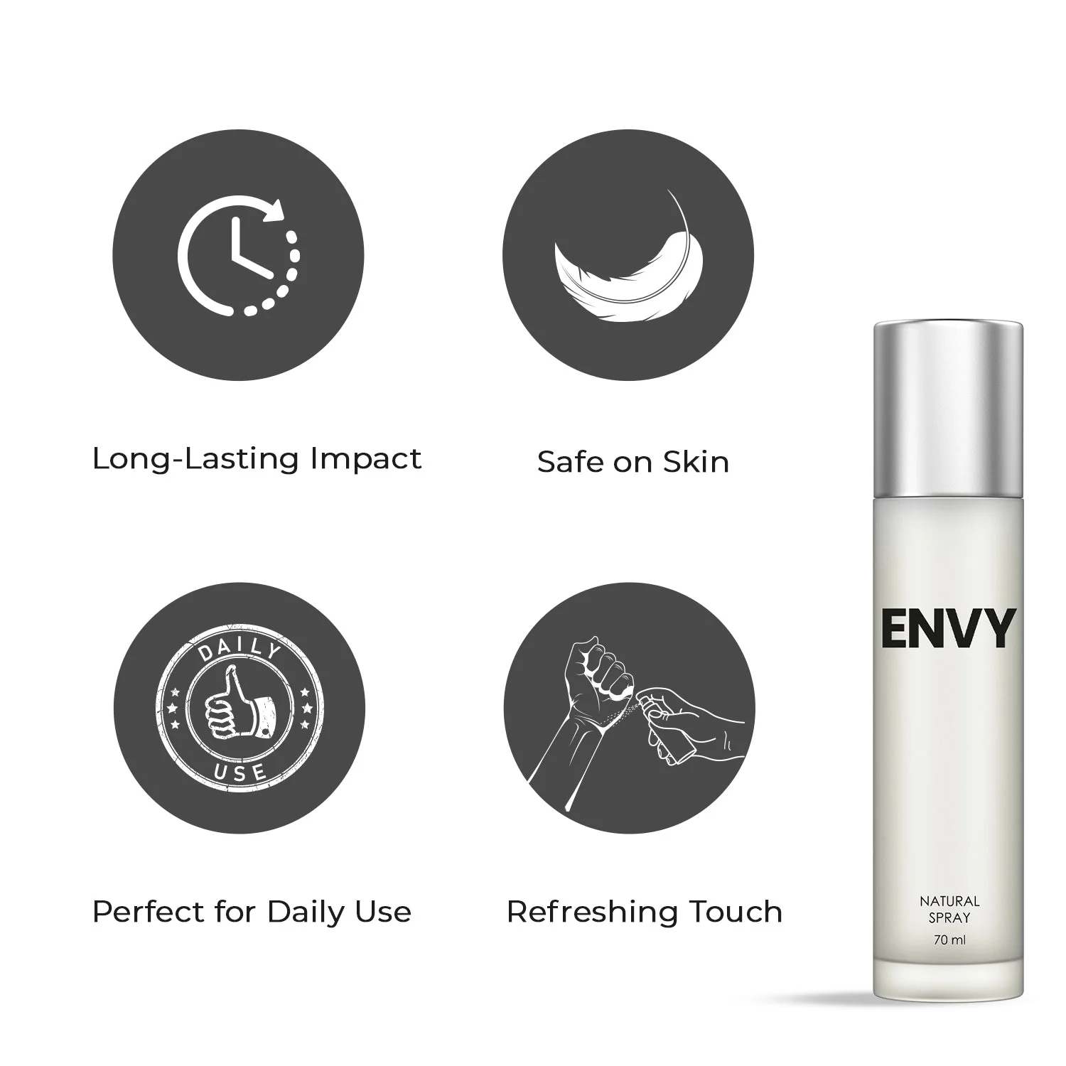 ENVY Natural Spray Perfume for Women - 70ml - Image 6