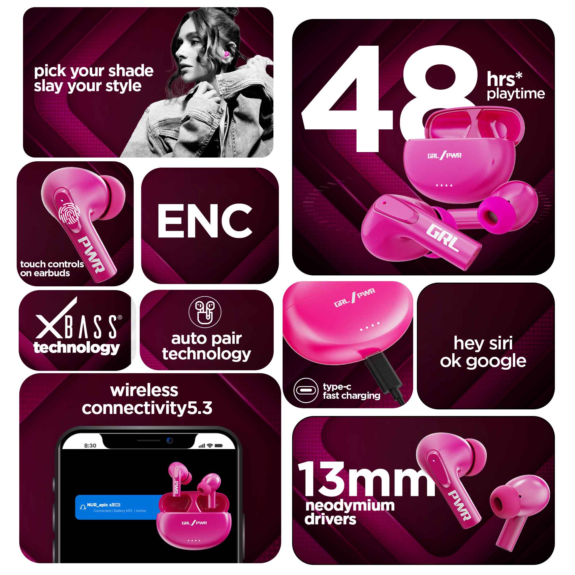 Epic X3 Hot Pink - Image 3