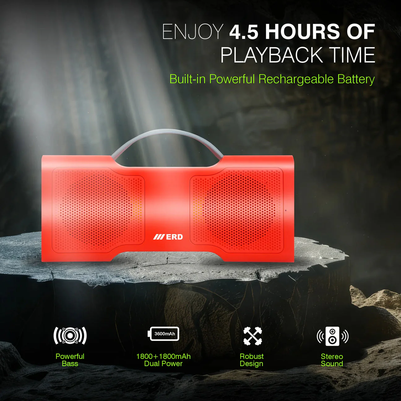 ERD BTS-31 20W Bluetooth Speaker - Image 11