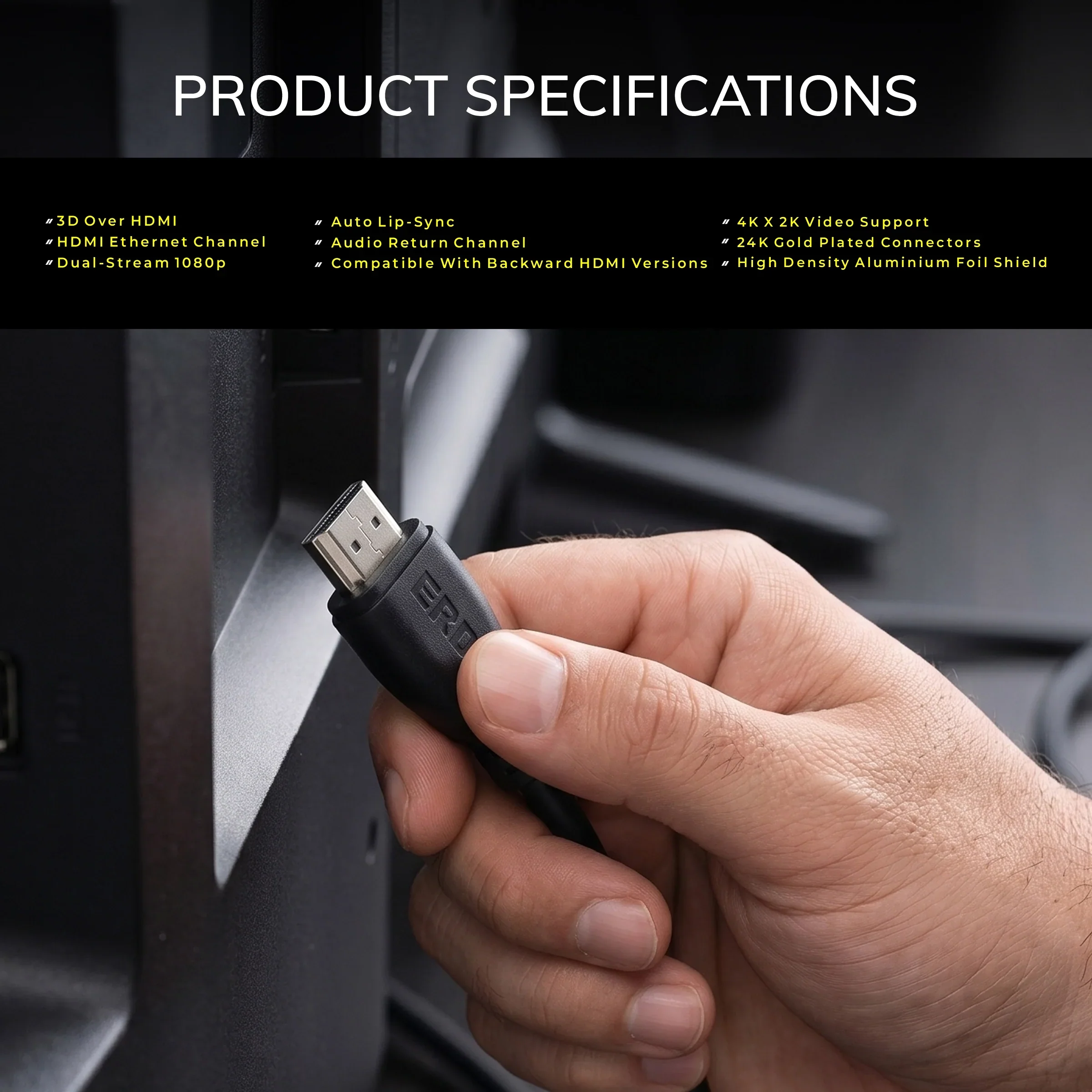 ERD HDMI CABLE HD-103 (3MTR) - Image 7