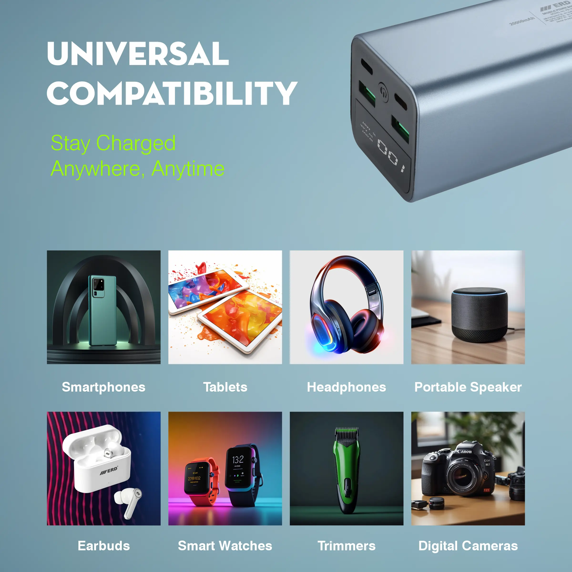 ERD PB-190 Power Bank 20000 mAh (25W) - Image 7