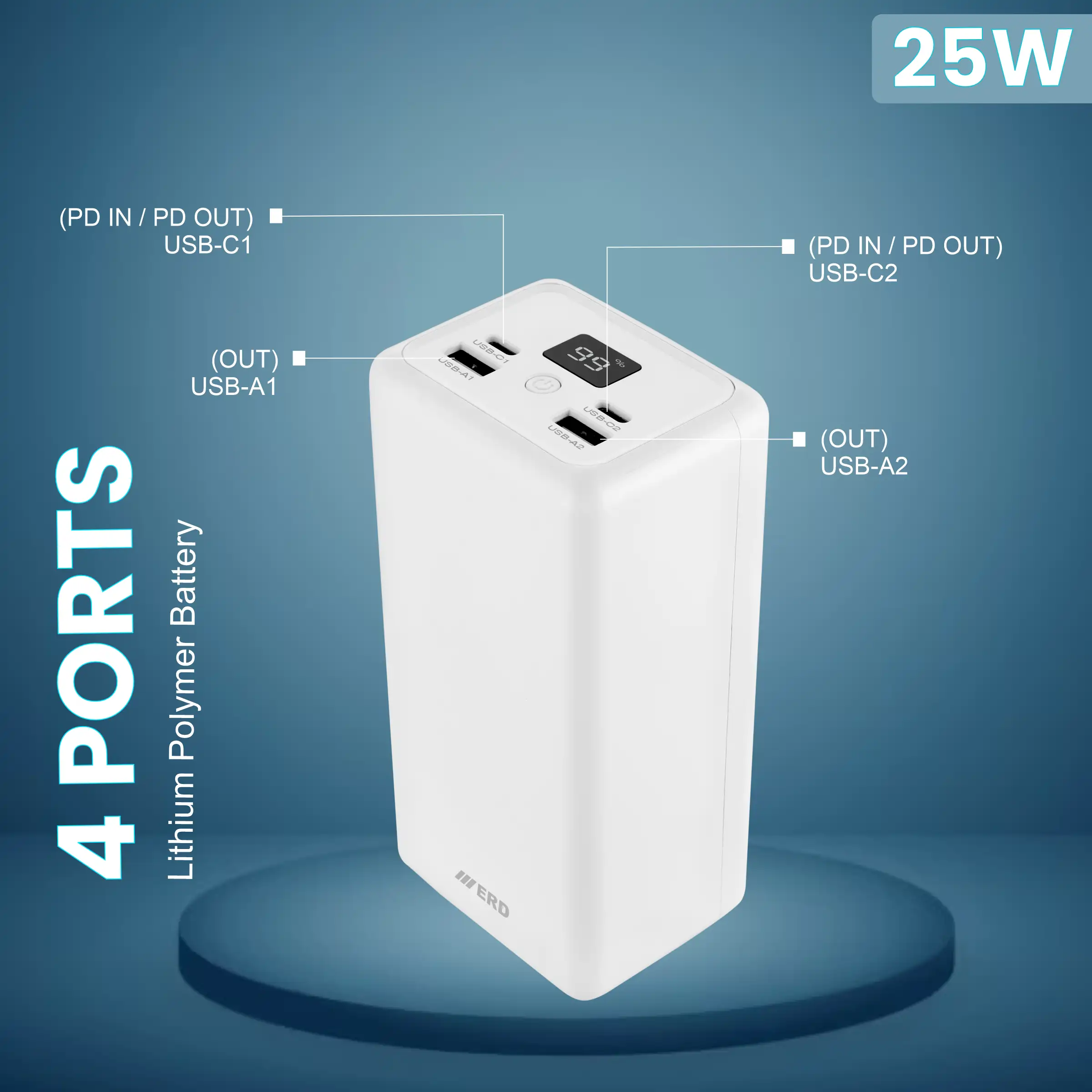 ERD PB-193 Power Bank 40000 mAh (25W) - Image 5