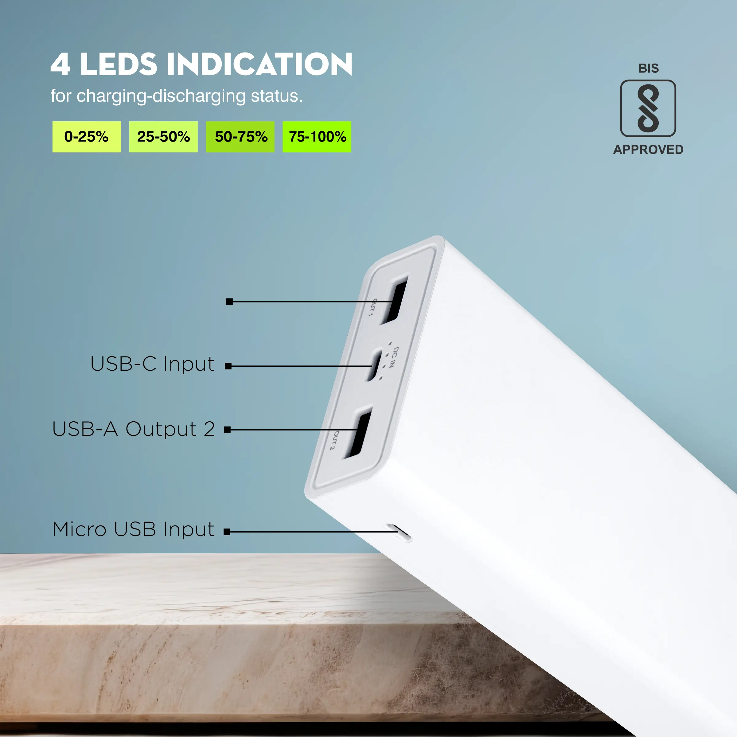 ERD PB-20KE Power Bank 20000 mAh (12W) - Image 5