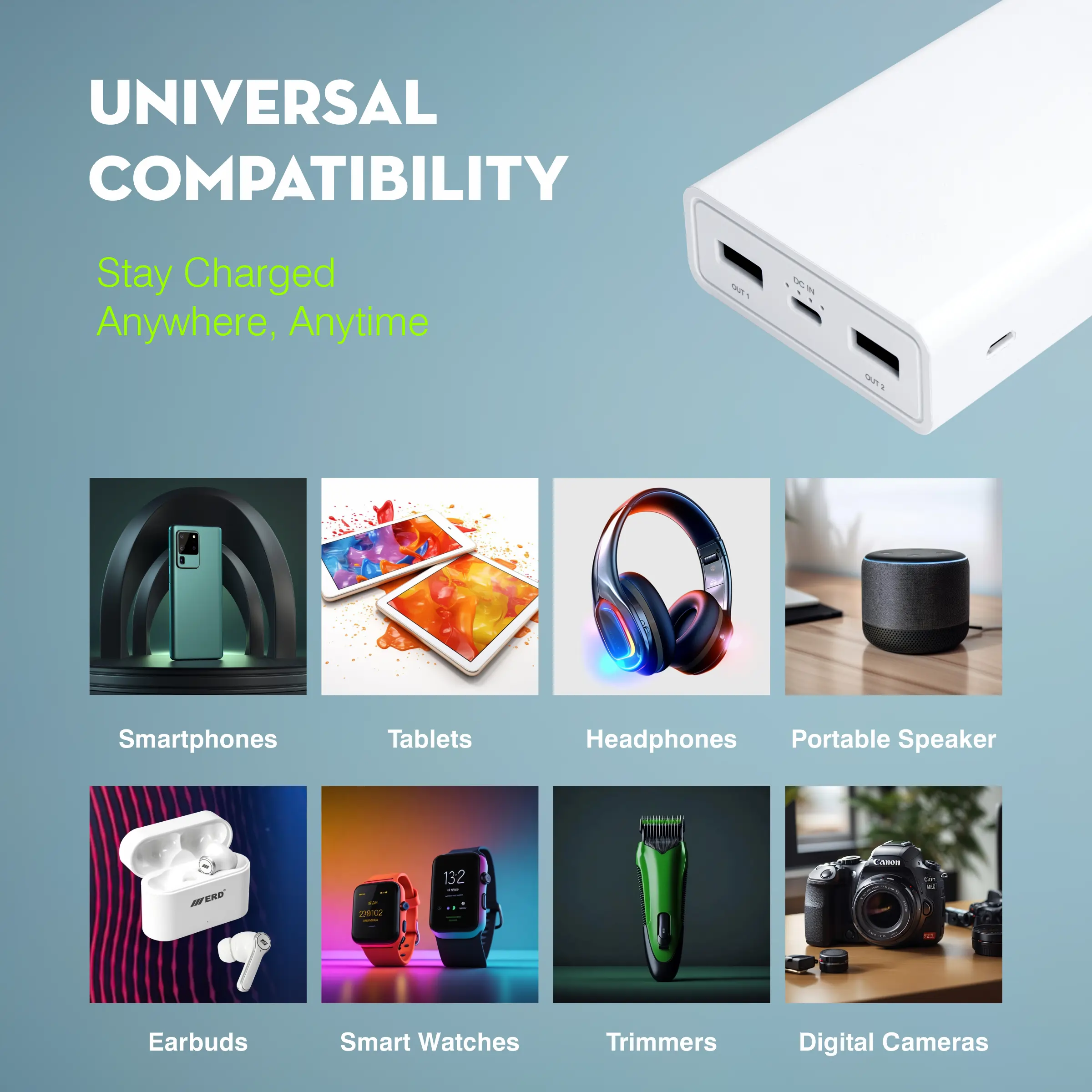 ERD PB-20KE Power Bank 20000 mAh (12W) - Image 6