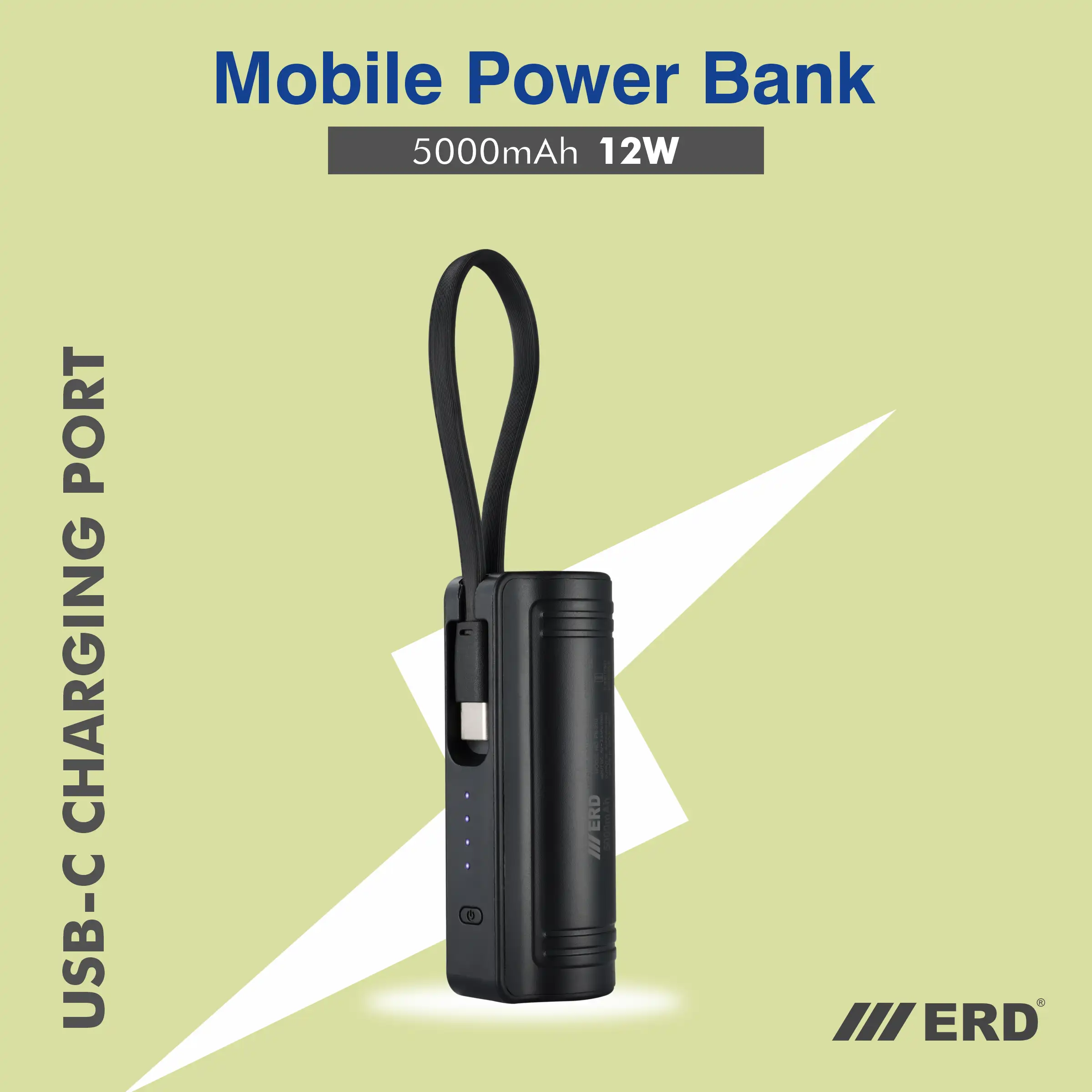 ERD PB-210 Power Bank 5000 mAh (12W) - Image 3