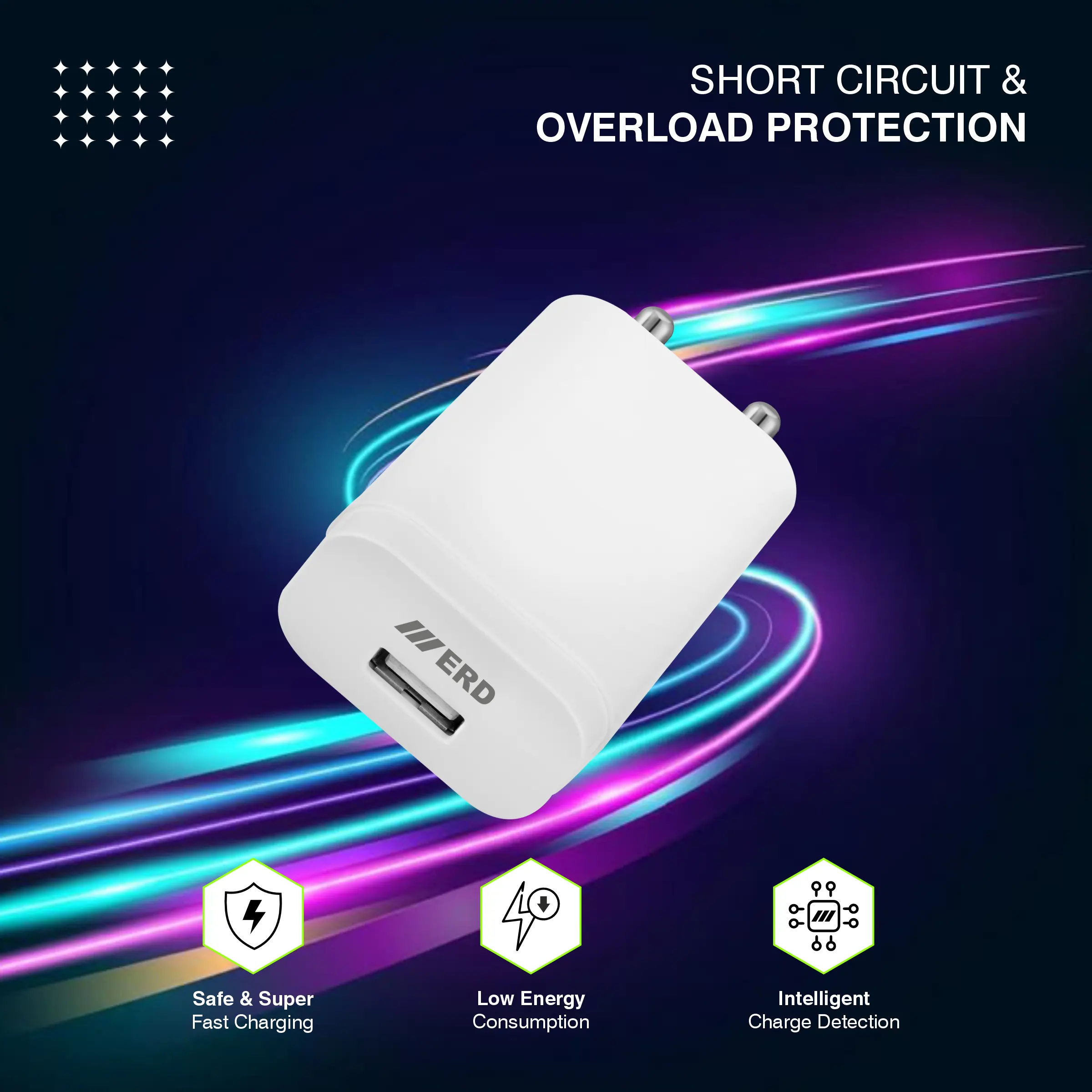ERD TC-204 USB-A DOCK CHARGER WHITE 15W - Image 3