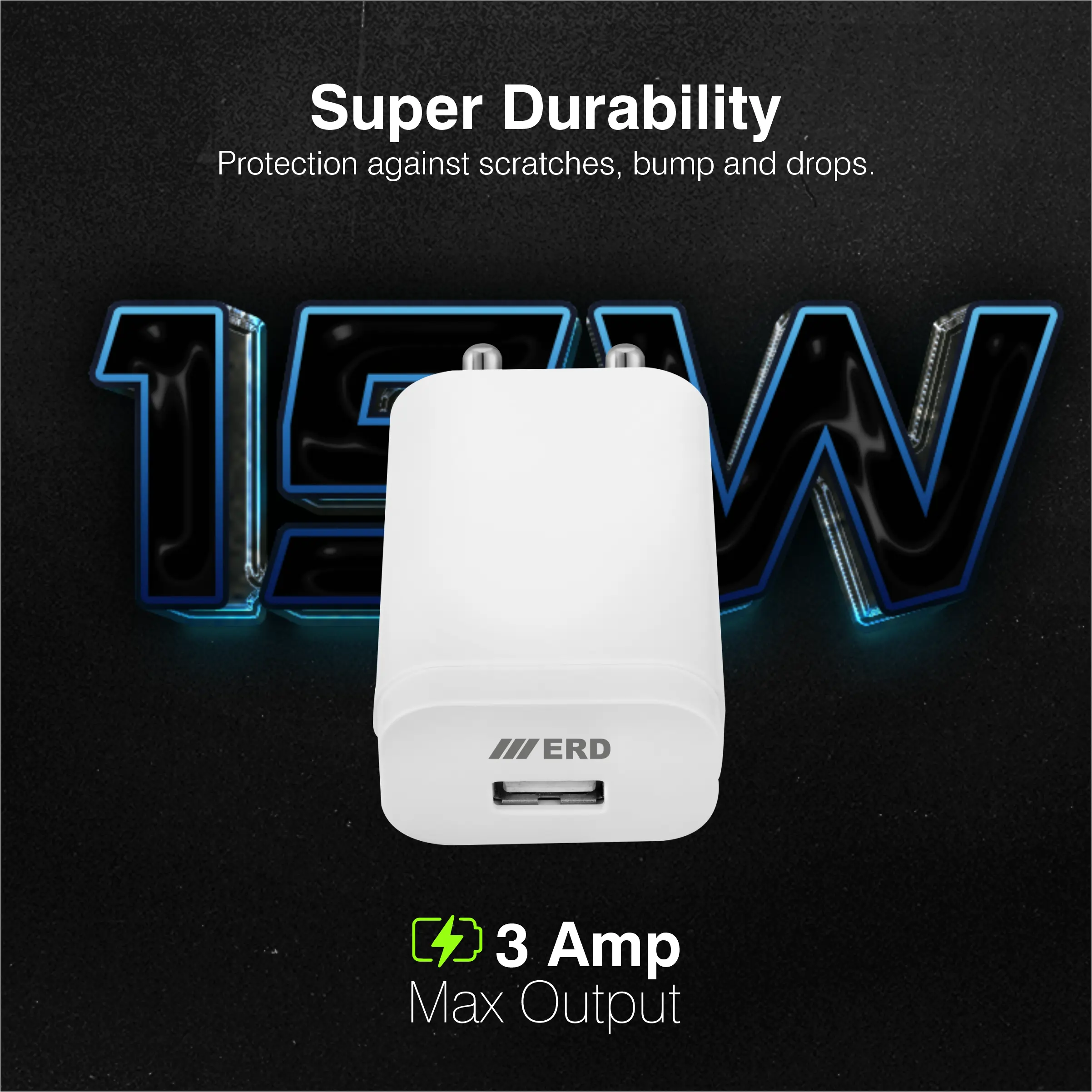 ERD TC-204 USB-A DOCK CHARGER WHITE 15W - Image 4