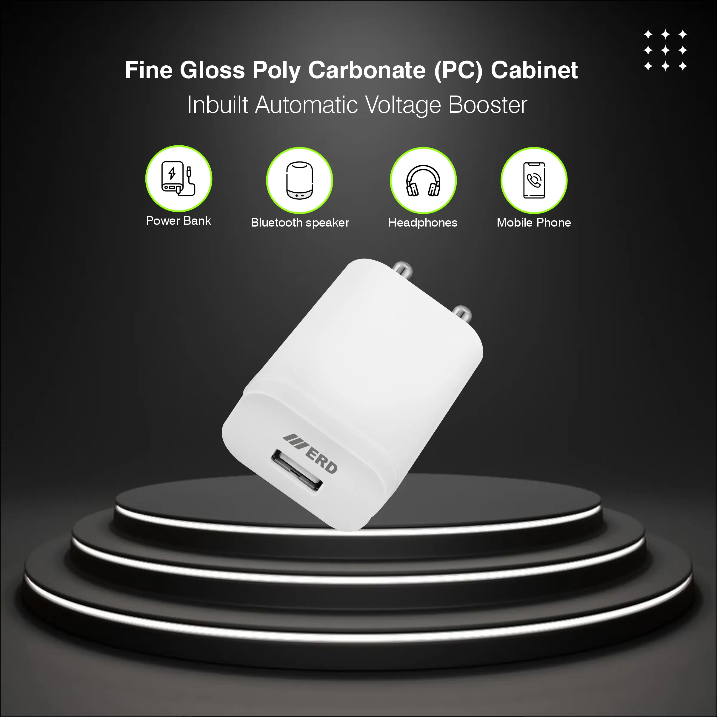 ERD TC-204 USB-A DOCK CHARGER WHITE 15W - Image 5