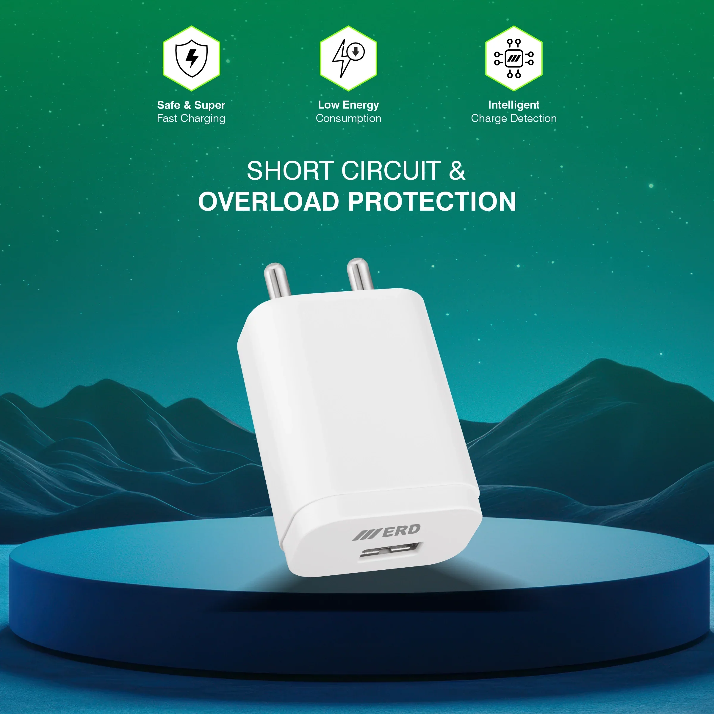 ERD TC-221 CHARGER WITH USB-C QC WHT 20W - Image 6