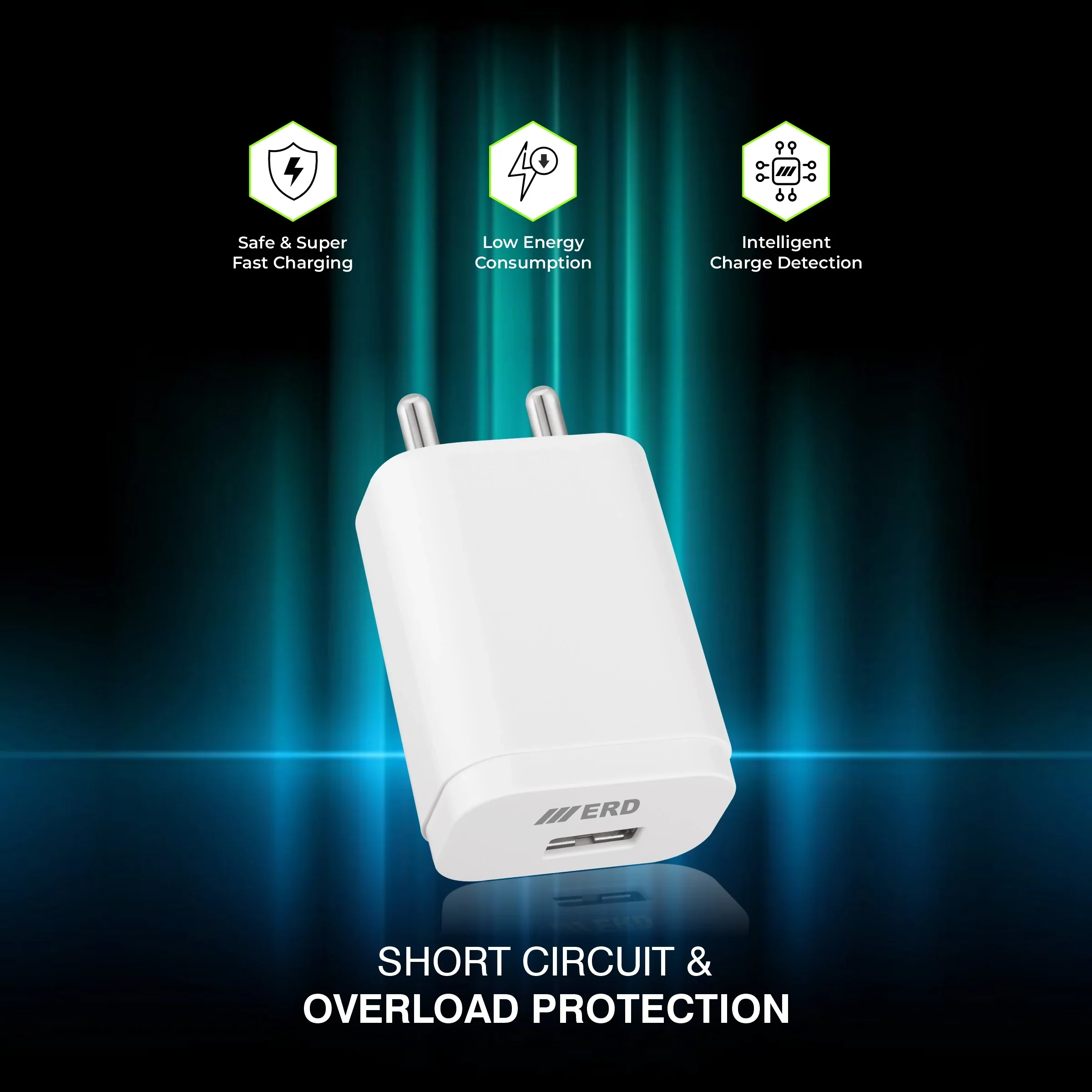 ERD TC-221 USB-A DOCK QC CHARGER WHT 20W - Image 6