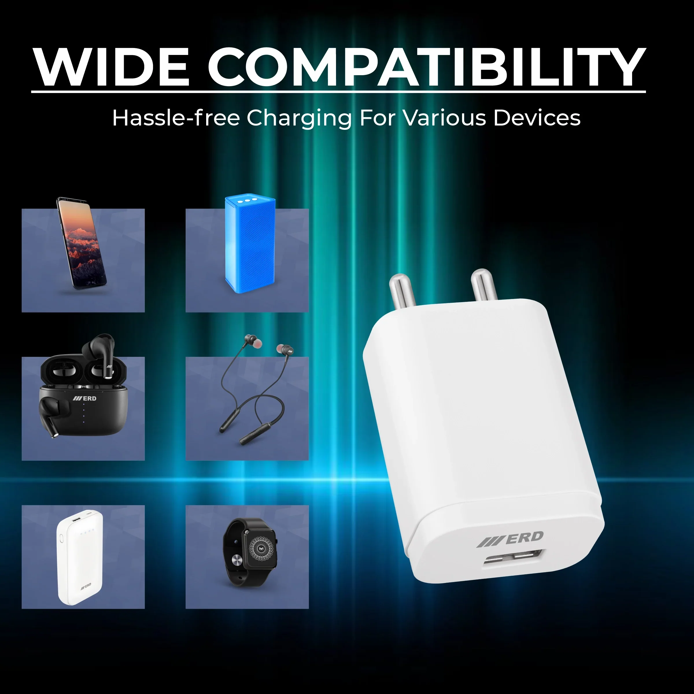 ERD TC-221 USB-A DOCK QC CHARGER WHT 20W - Image 8