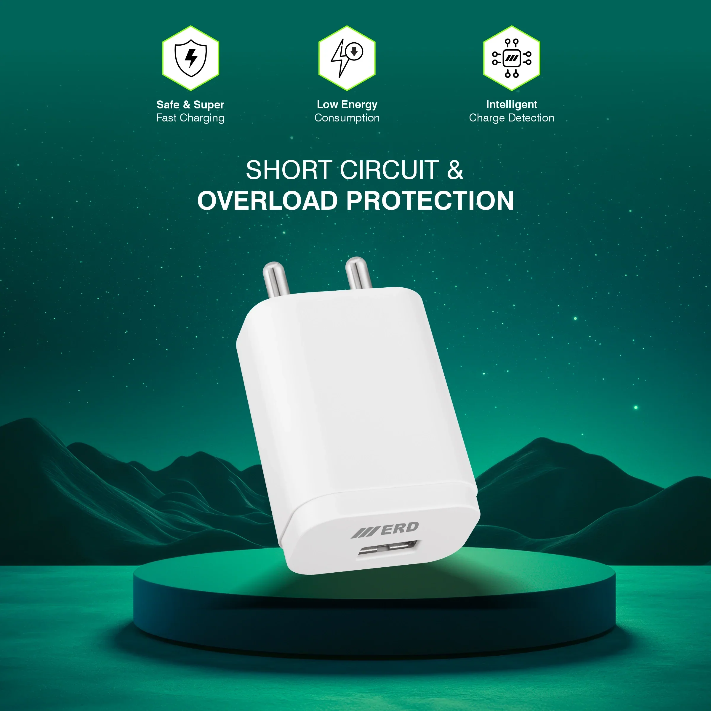 ERD TC-223 CHARGER WITH USB-C VOOK WHT 33W - Image 6