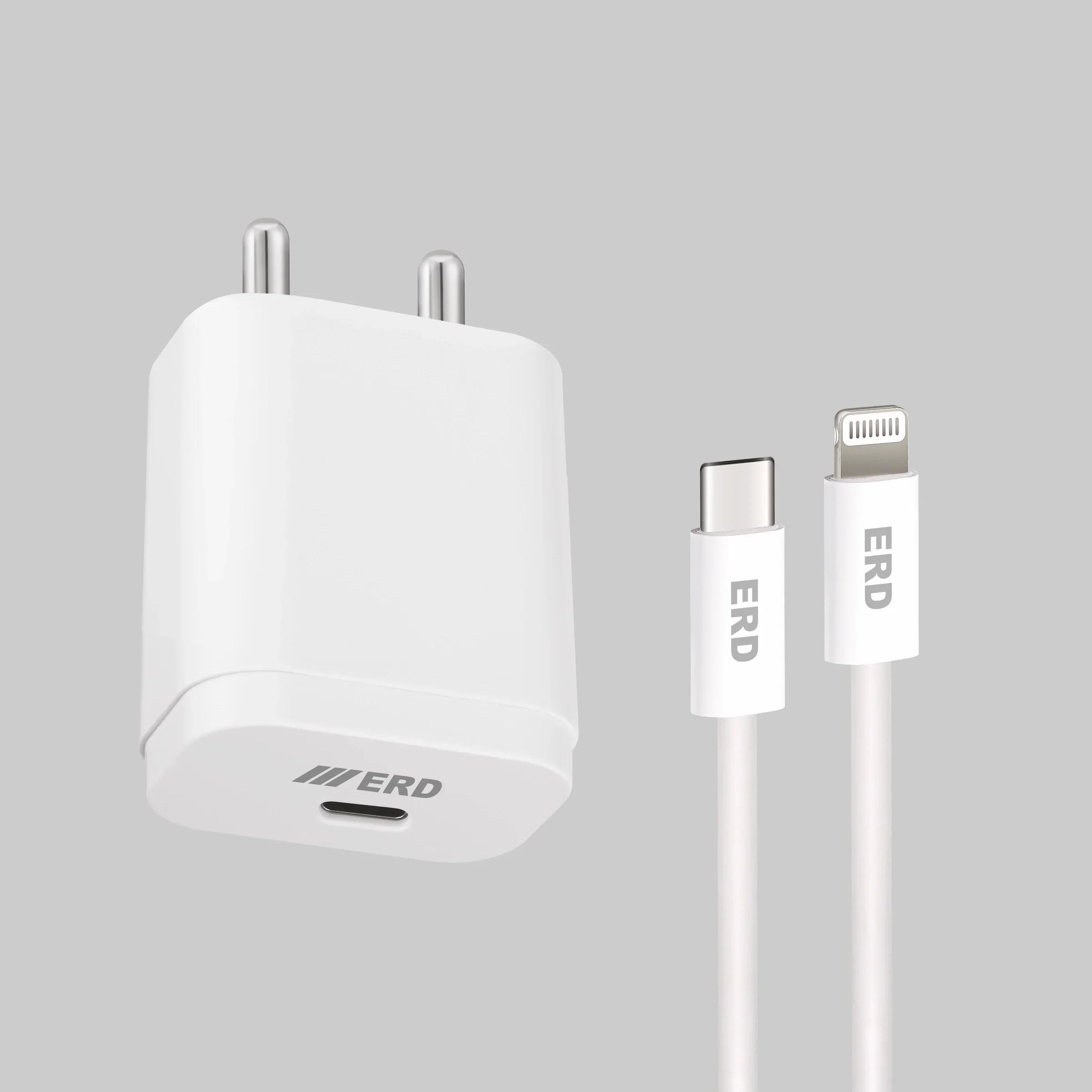 ERD TC-231 CHARGER USB-C TO Lighthining WHT 20W