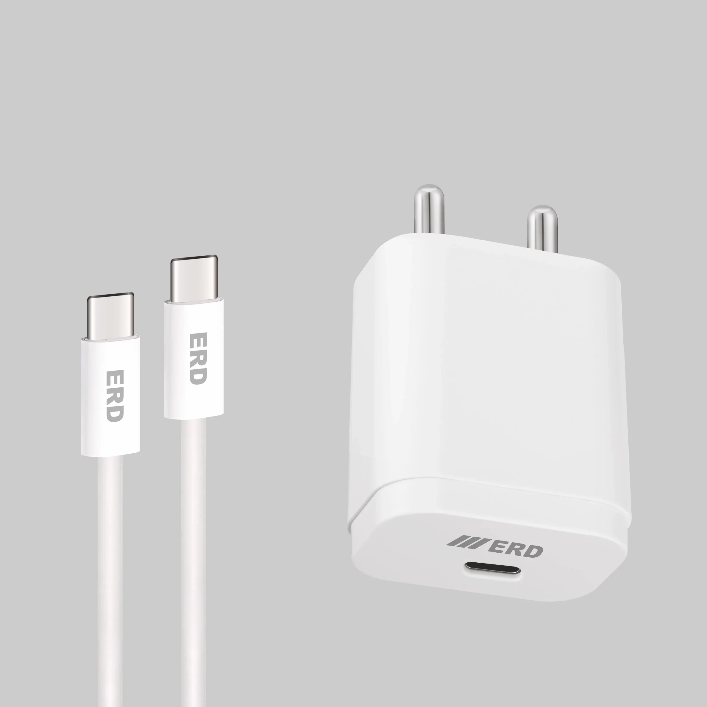 ERD TC-231 CHARGER WITH USB-CTOC IP15 WHT 20W - Image 2