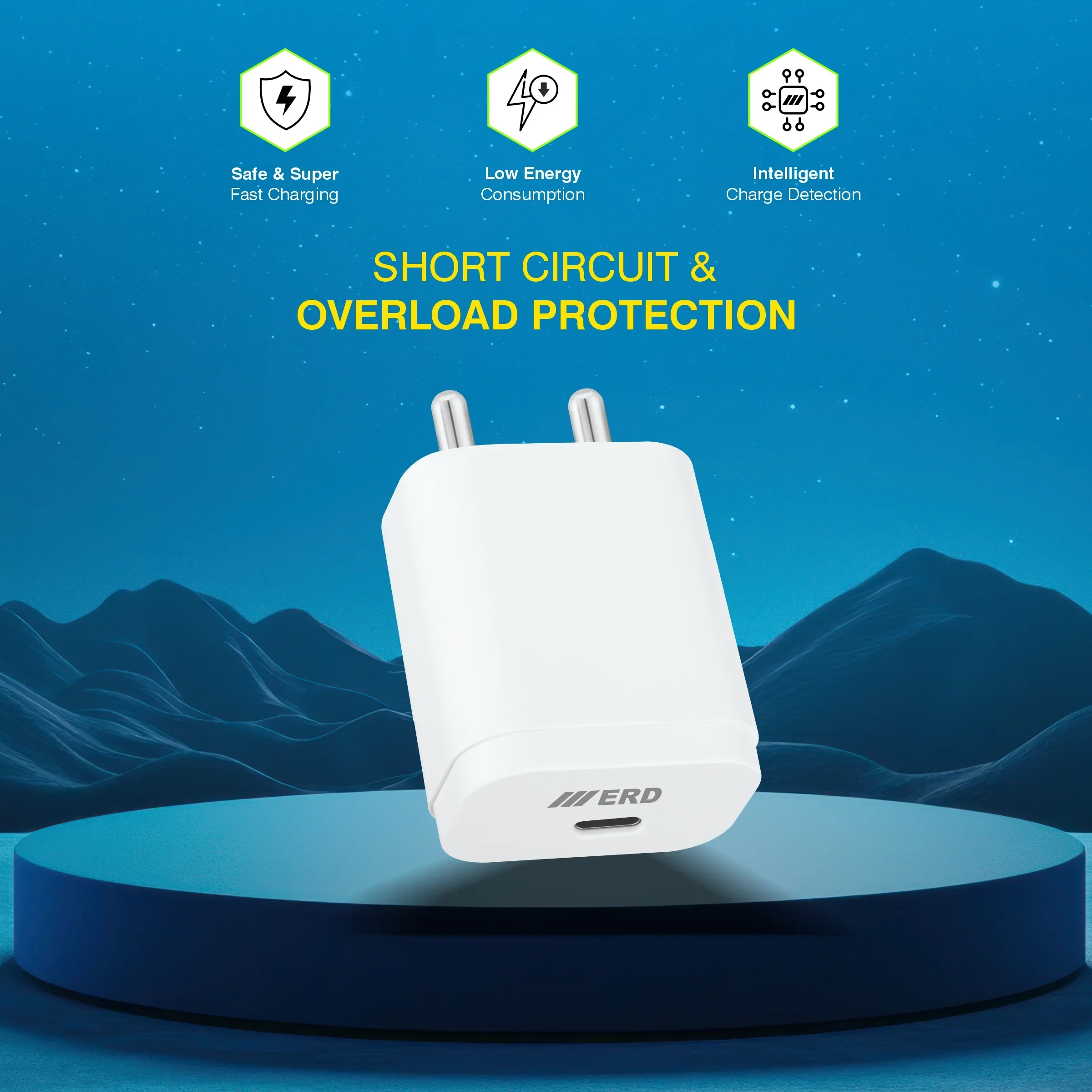 ERD TC-231 CHARGER WITH USB-CTOC IP15 WHT 20W - Image 6