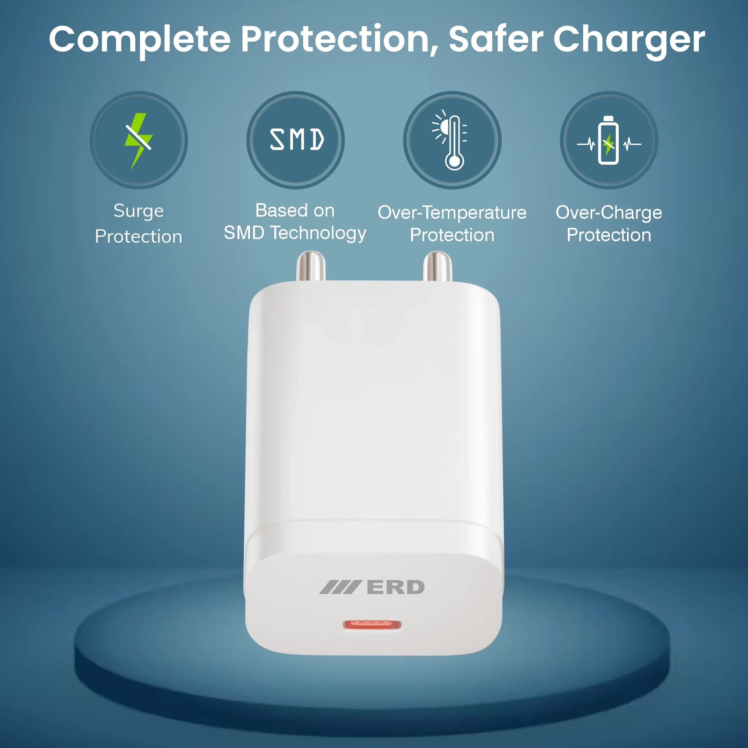 ERD TC-232 USB-C DOCK PD CHARGER WHT 25W - Image 7