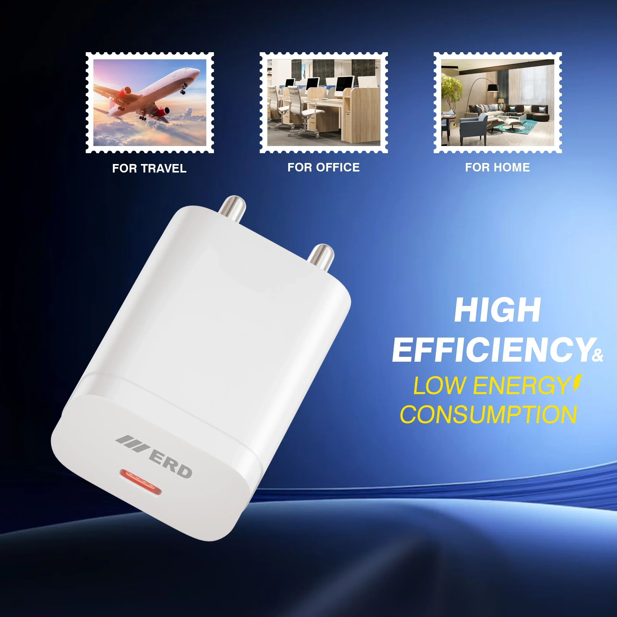 ERD TC-233 USB-C DOCK PD CHARGER WHT 33W - Image 7