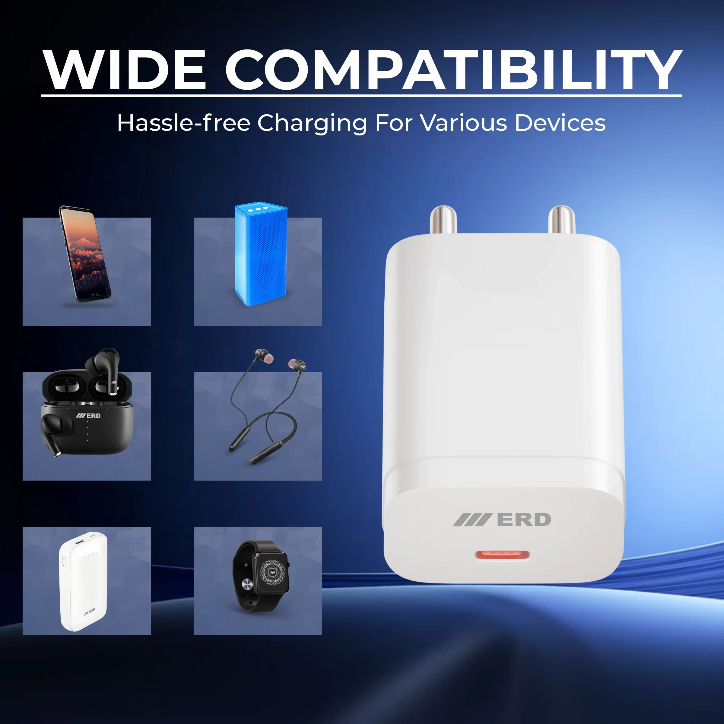ERD TC-233 USB-C DOCK PD CHARGER WHT 33W - Image 8