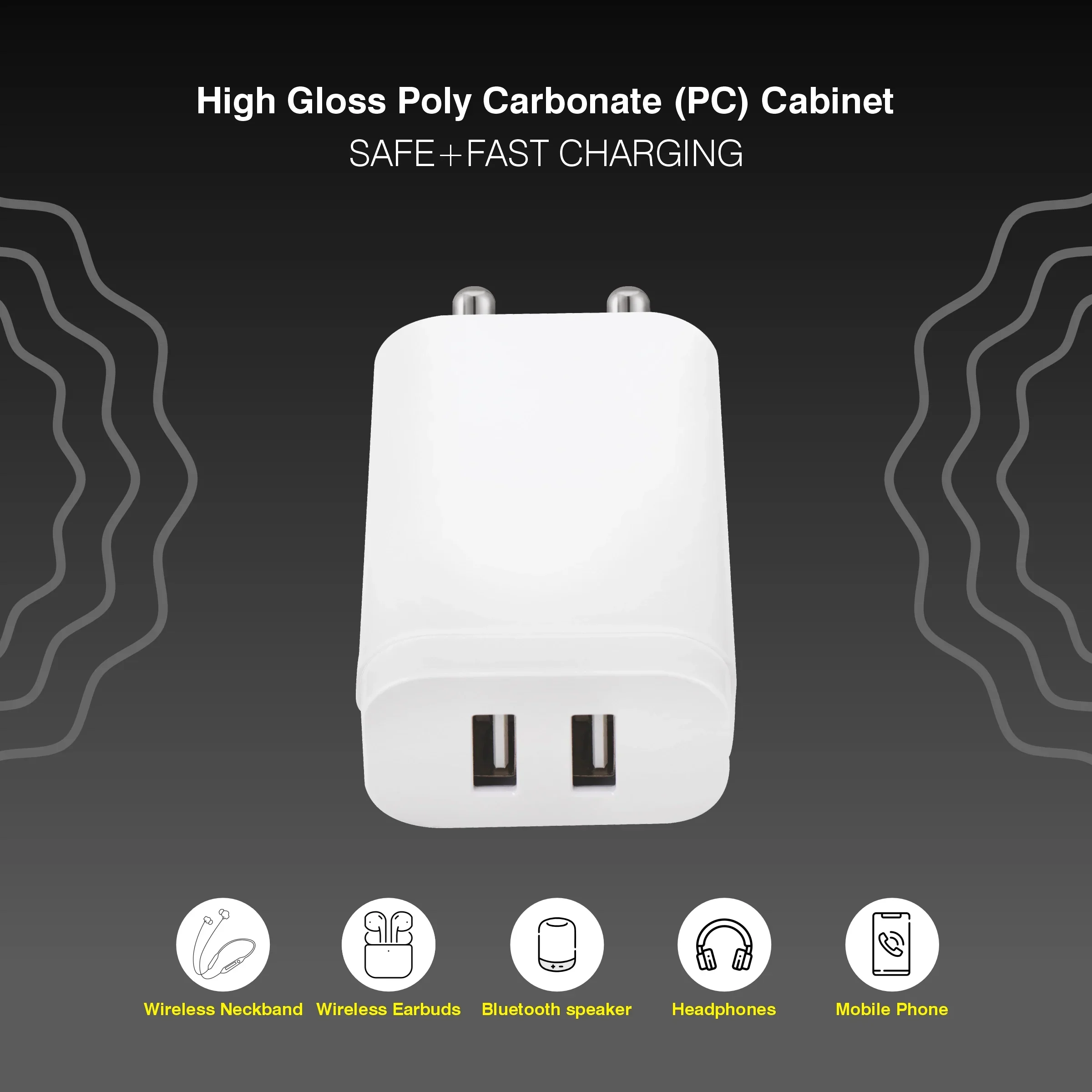ERD TC-273 USB-A DUAL CHARGER WHT 15W - Image 4