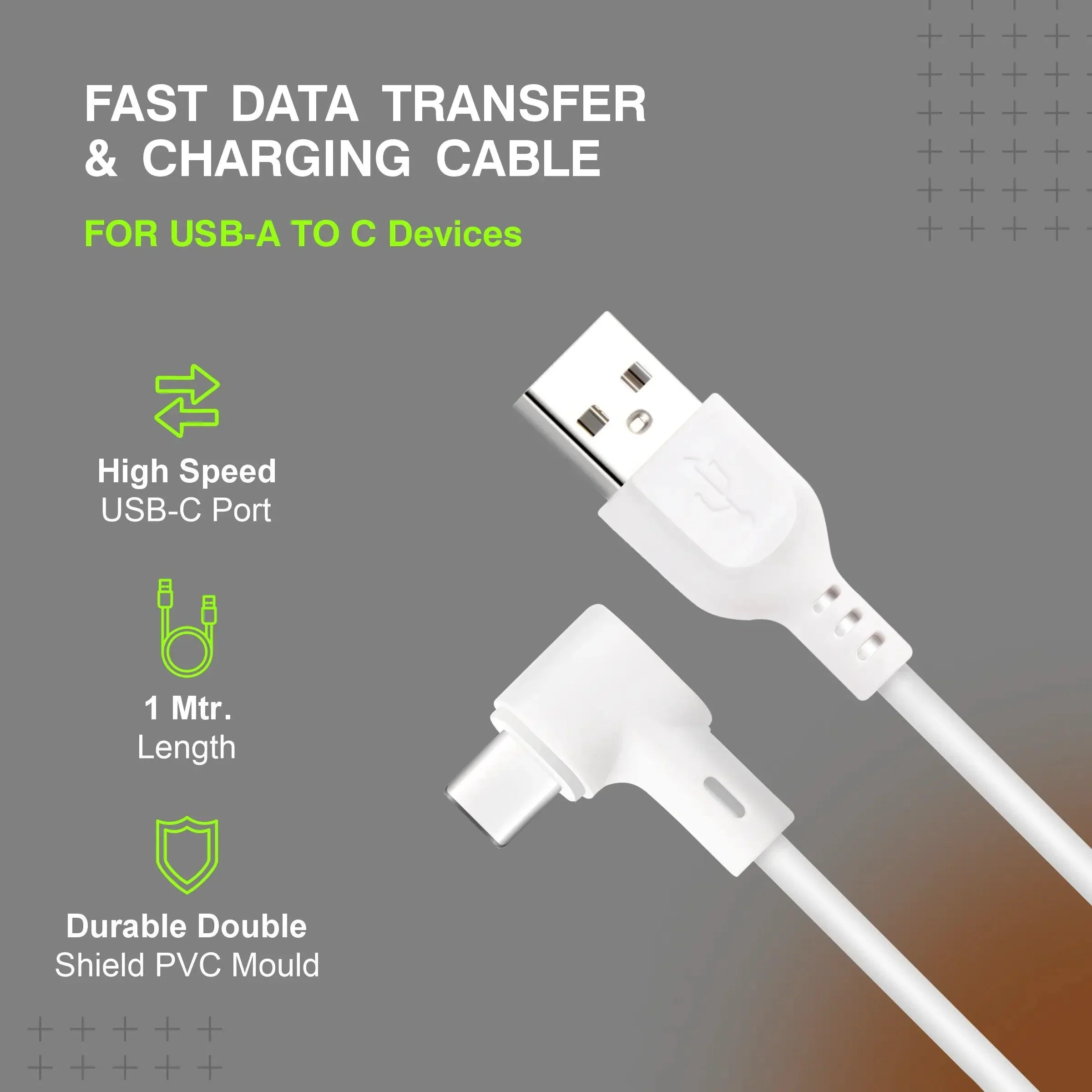 ERD UC-132 USB-C L Shape Data Cable-65W - Image 4