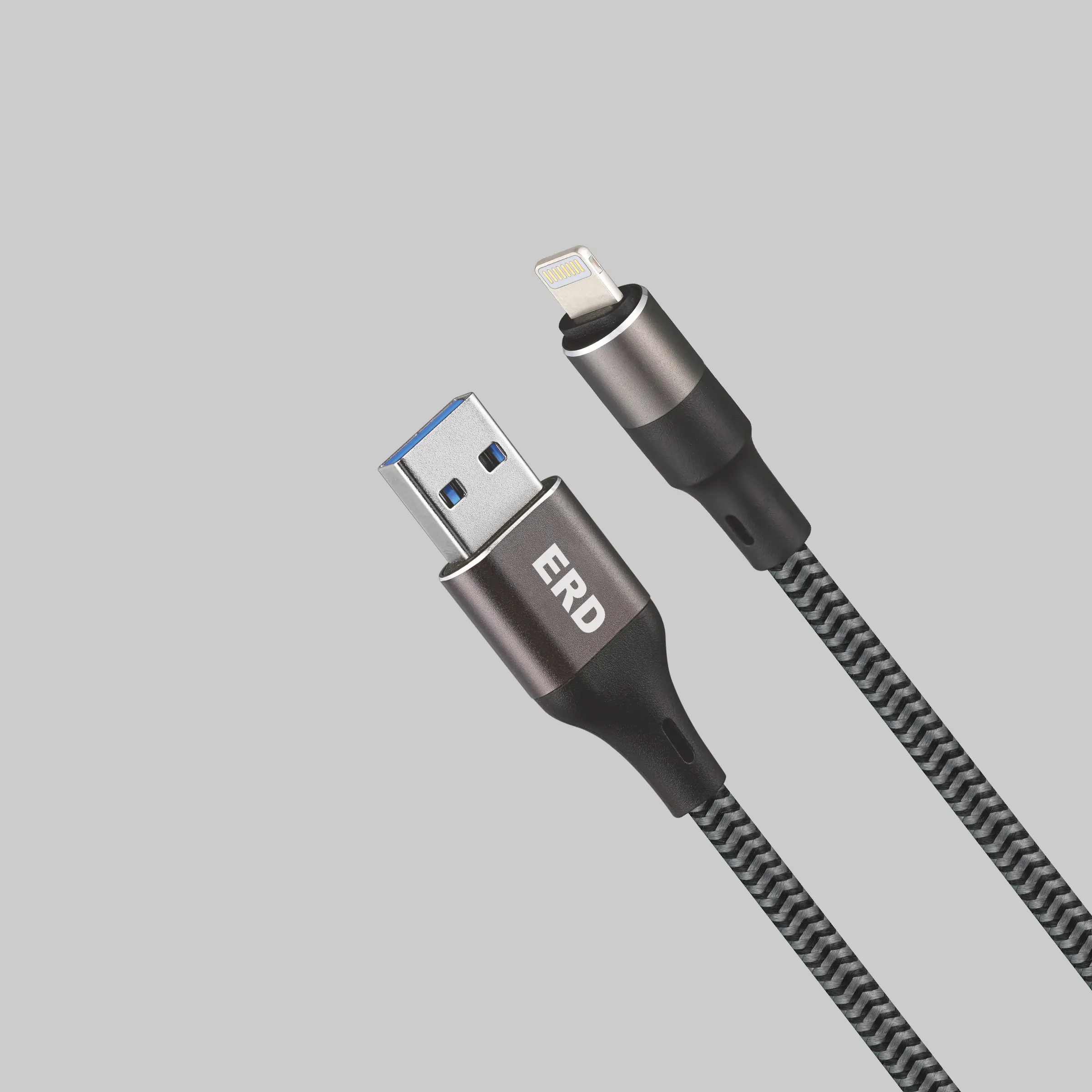 ERD UC-196 Lightning Metal Braided Data Cable-25W - Image 2
