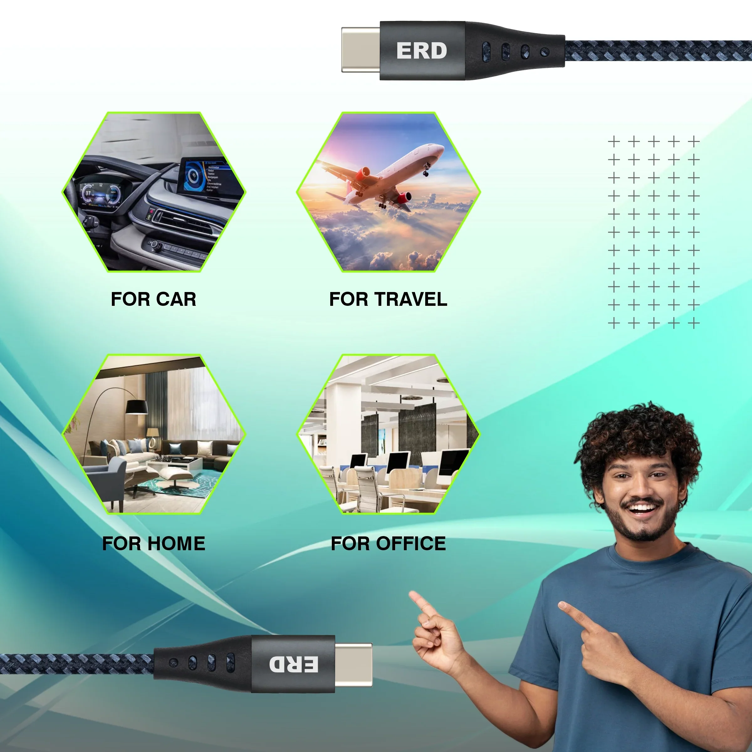 ERD UC-336 USB-C TO C CABLE BMG IP15 60W - Image 7