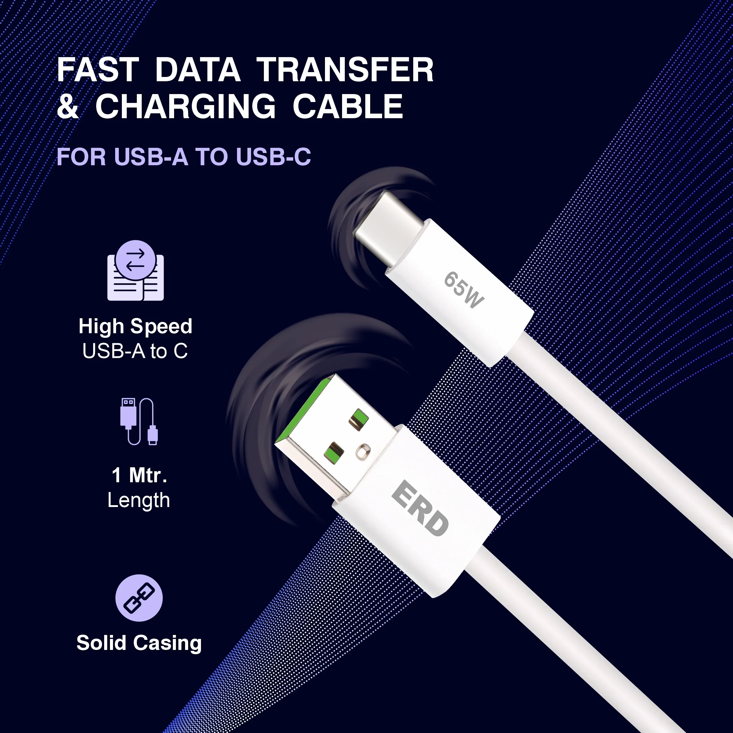 ERD UC-361 USB-A TO C DATA PPW 65W - Image 3