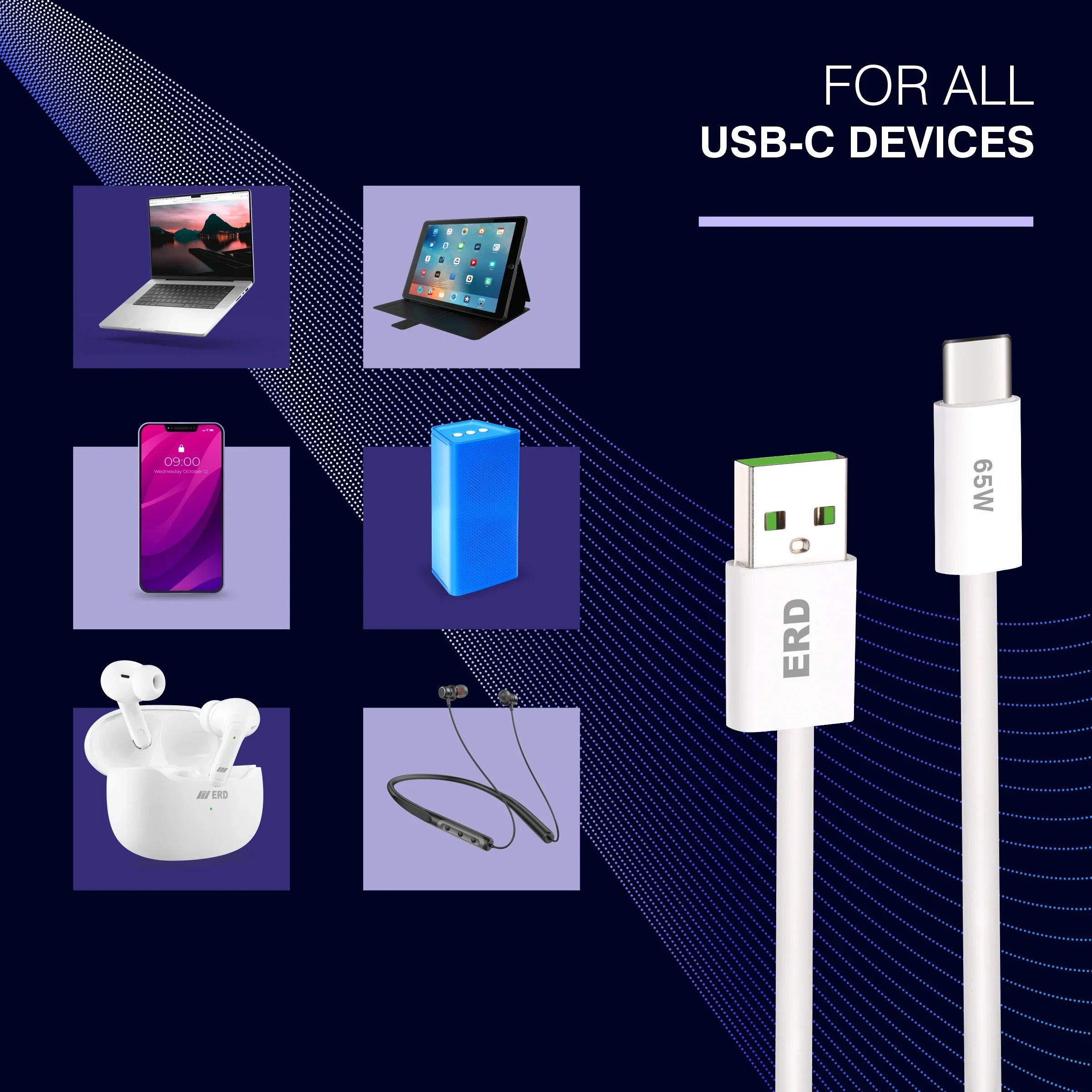 ERD UC-361 USB-A TO C DATA PPW 65W - Image 7