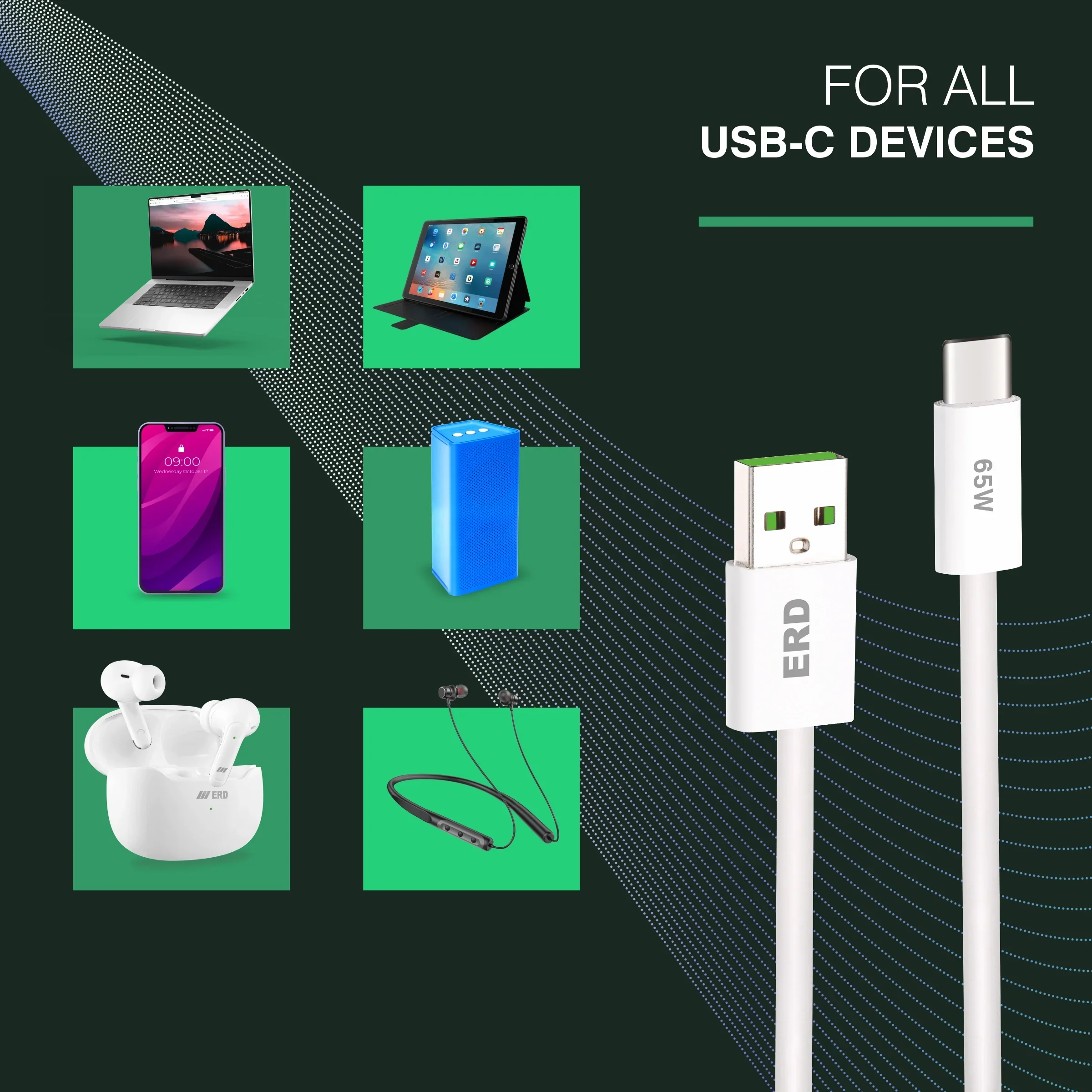 ERD UC-364 USB-A TO C DATA PPW 65W M2 - Image 7