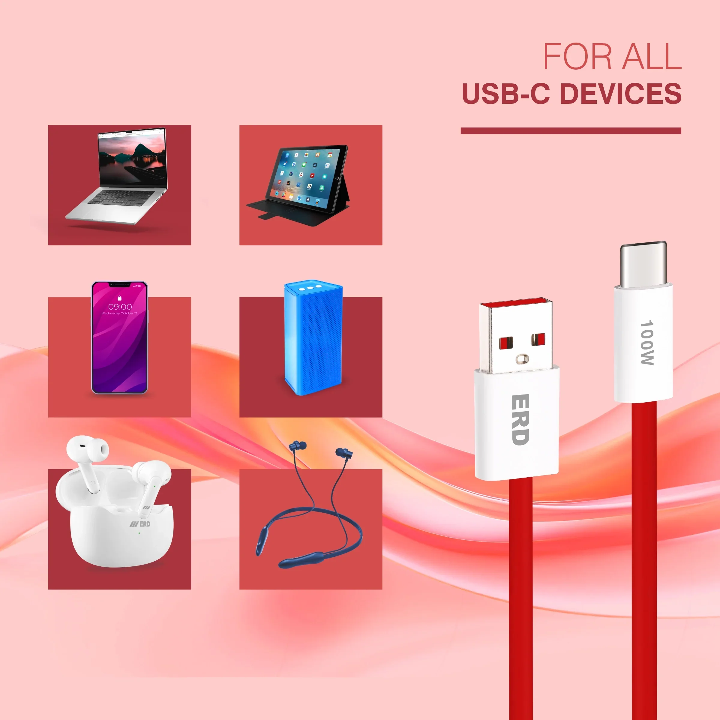 ERD UC-366 USB-A TO C DATA PPR 100W - Image 7