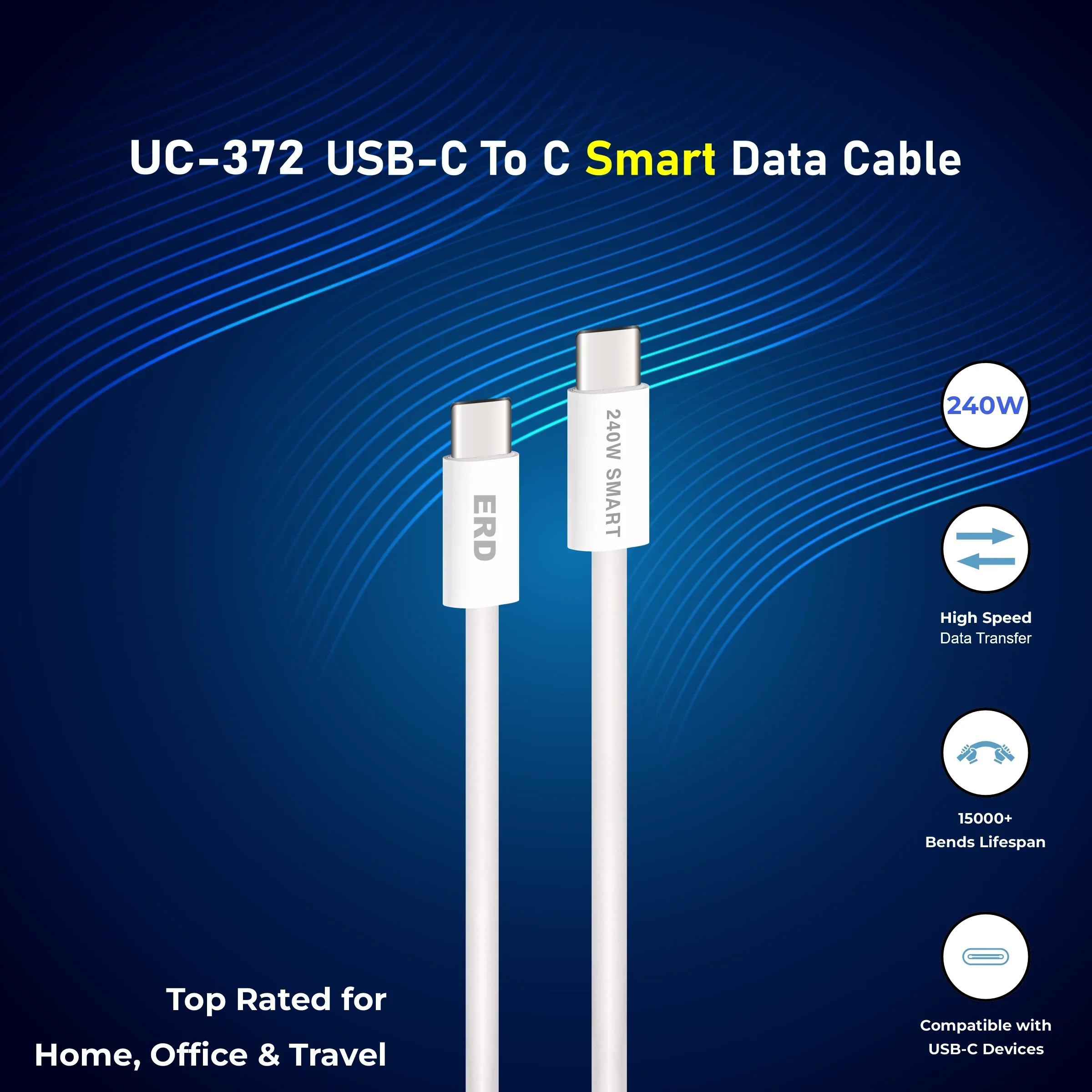 ERD UC-372 USB-C TO C SMART PPW 240W - Image 4