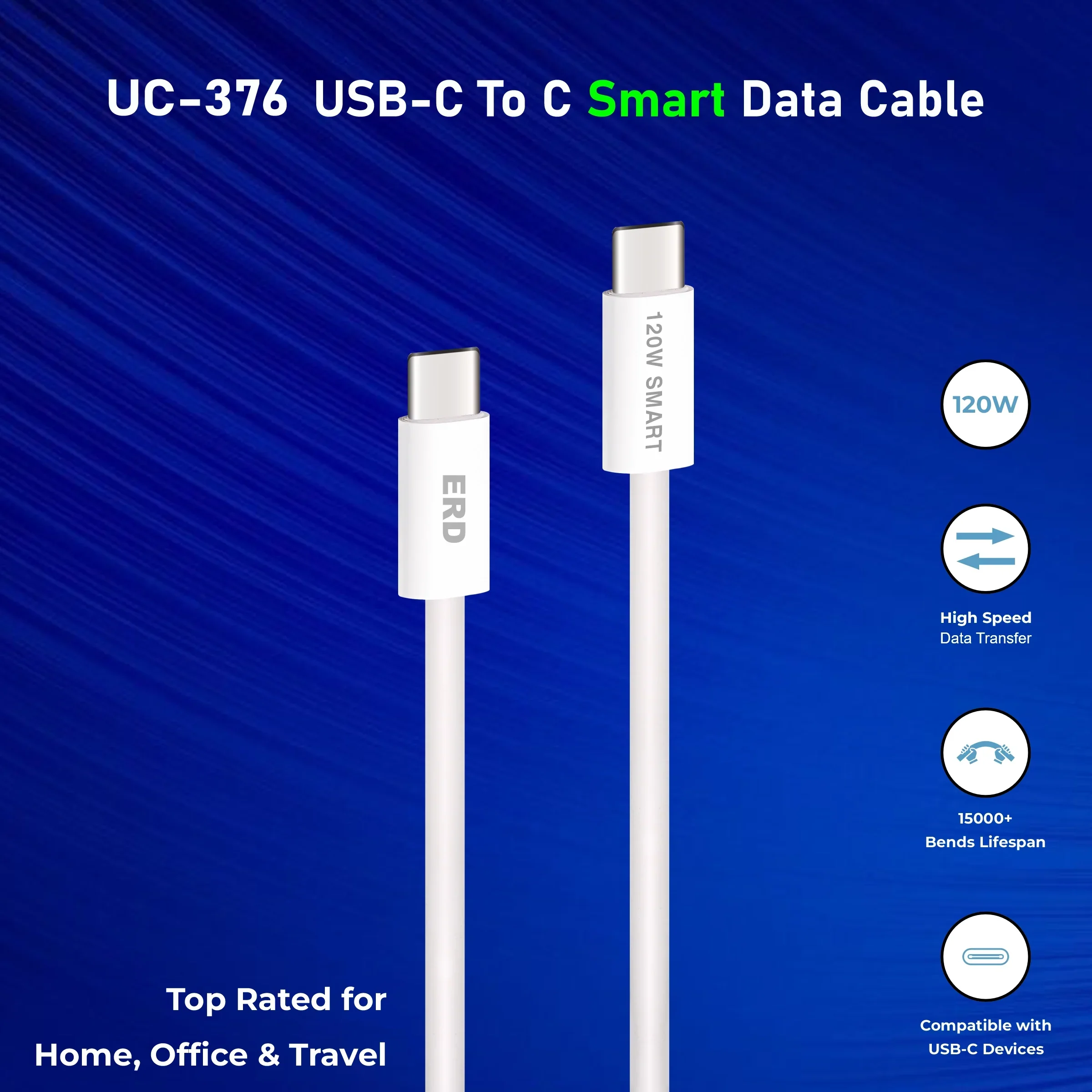 ERD UC-376 USB-C TO C SMART PPW 120W - Image 4