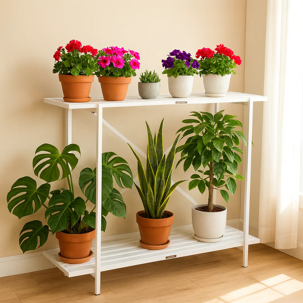 Eric Metal Plant Stand – Sturdy, Powder-Coated, Multipurpose