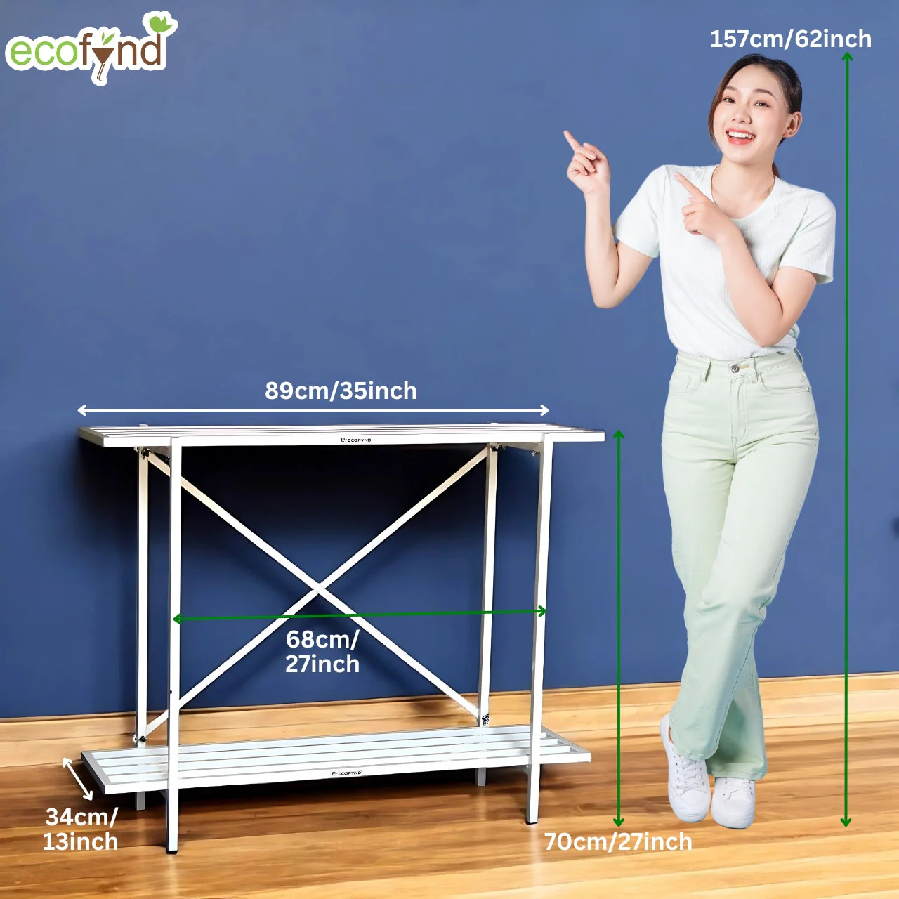 Eric Metal Plant Stand – Sturdy, Powder-Coated, Multipurpose - Image 3