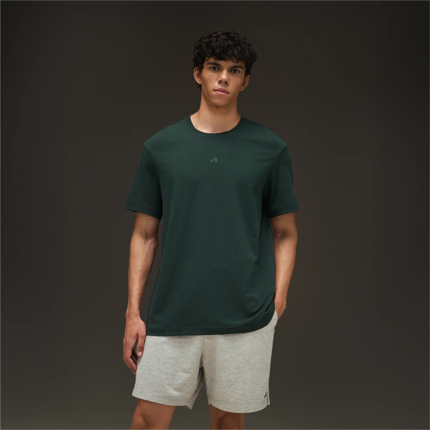 Essential Cotton T-Shirt Bottlegreen - Image 16
