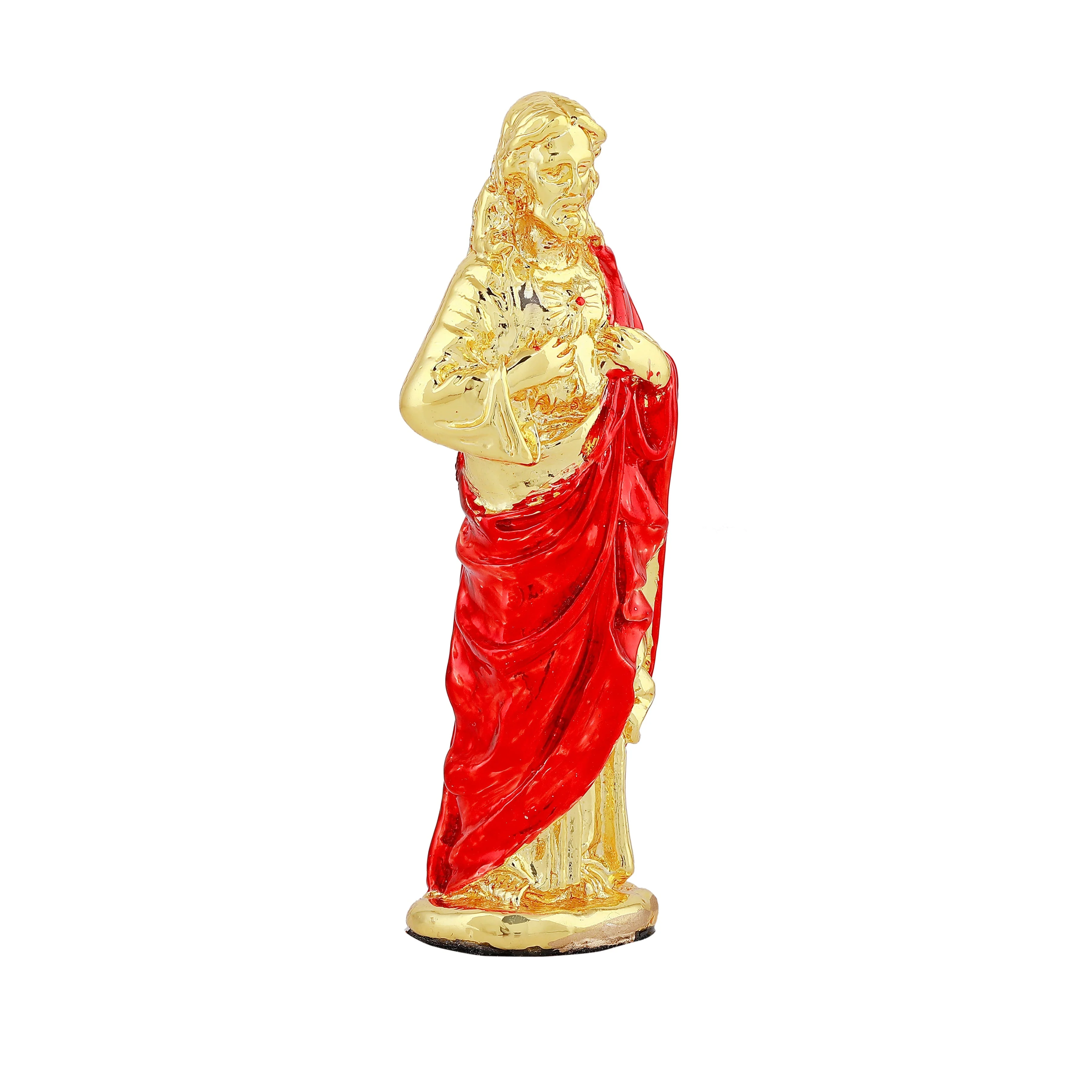 Estele Gold Plated Almighty Jesus Christ Idol With Enamel Color - Image 3