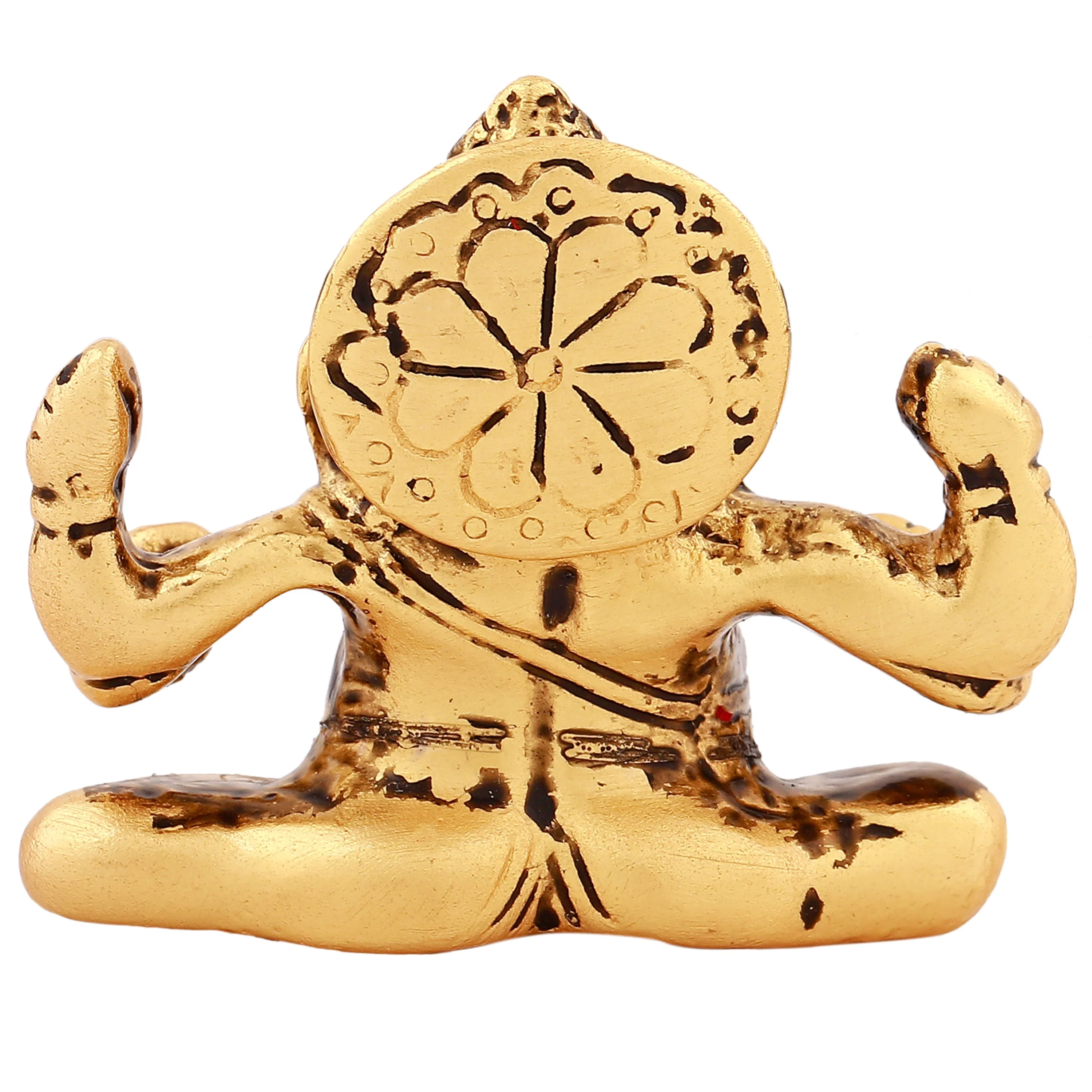 Estele Gold Plated Antique Spiritual Lord Ganesh Idol For Gifts & House Warming/Home/Office Decors. - Image 4