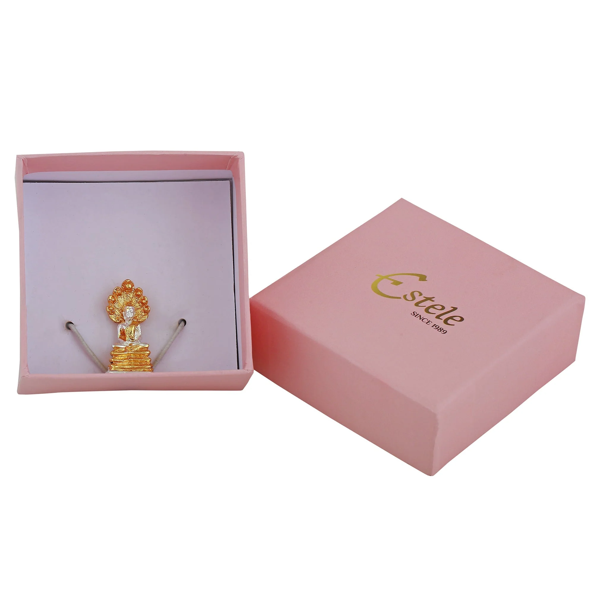 Estele Gold Plated Decorative Lord Buddha Idol - Image 7