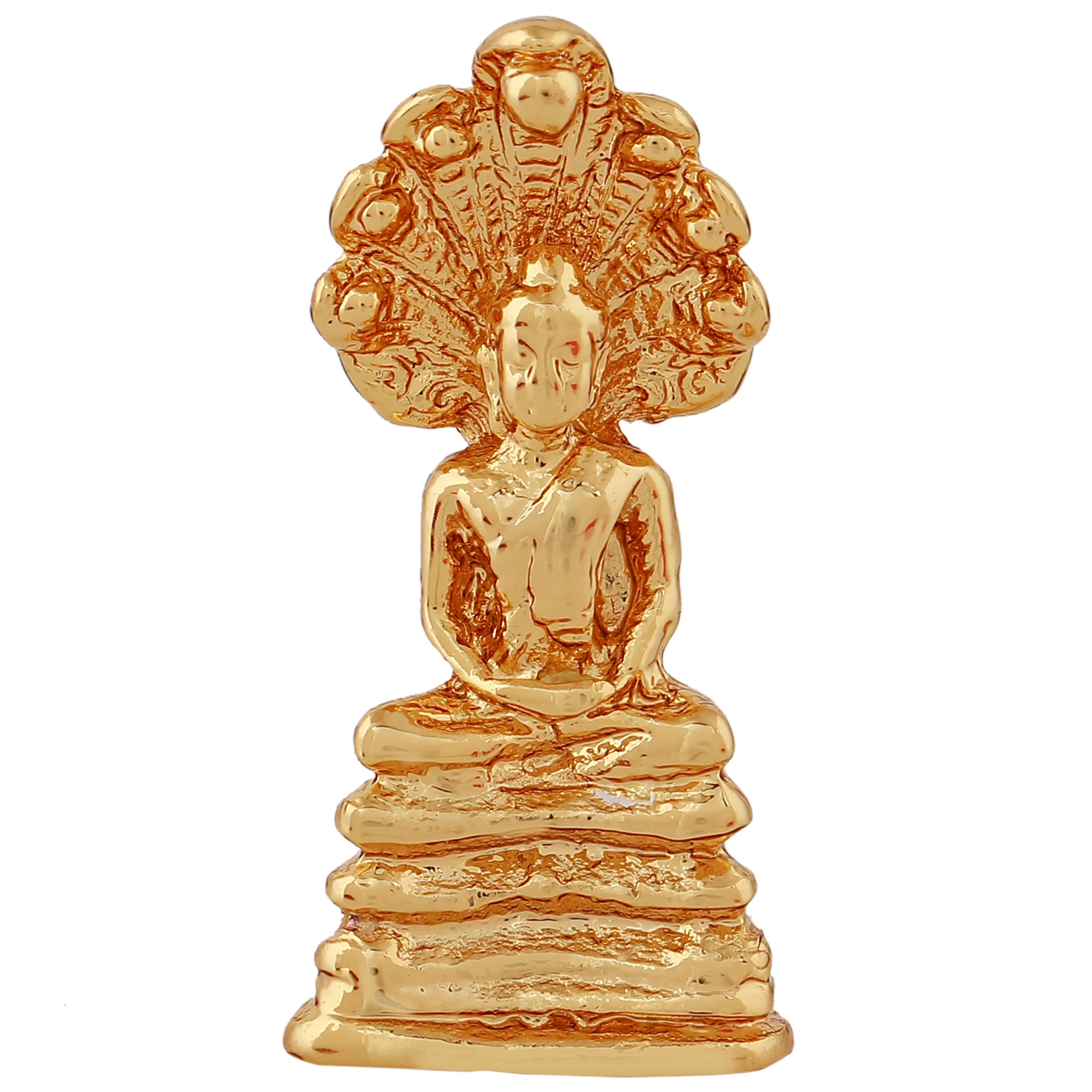 Estele Gold Plated Decorative Lord Buddha Idol - Image 2