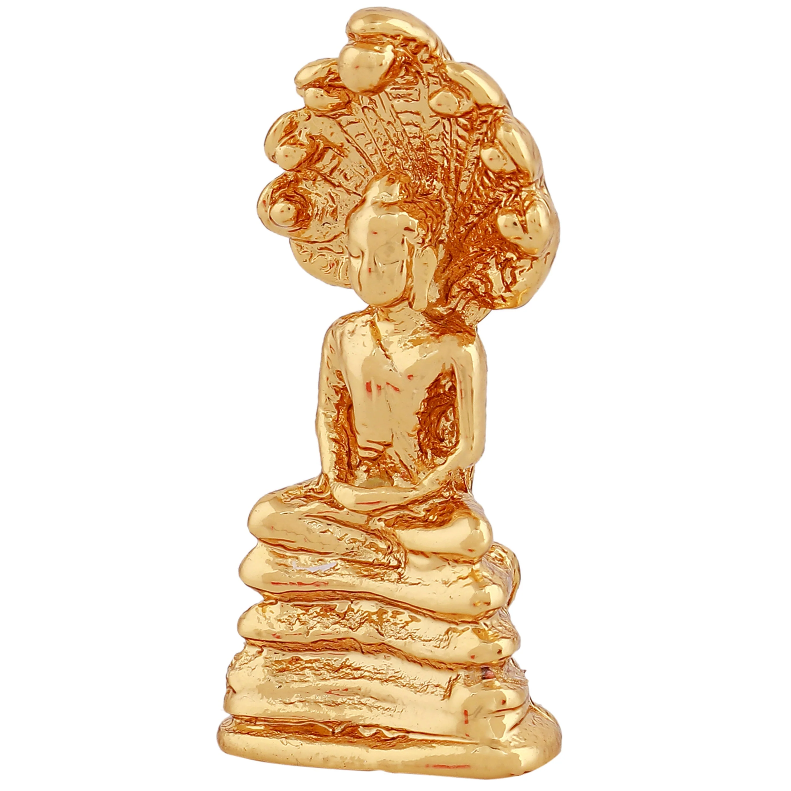 Estele Gold Plated Decorative Lord Buddha Idol - Image 3